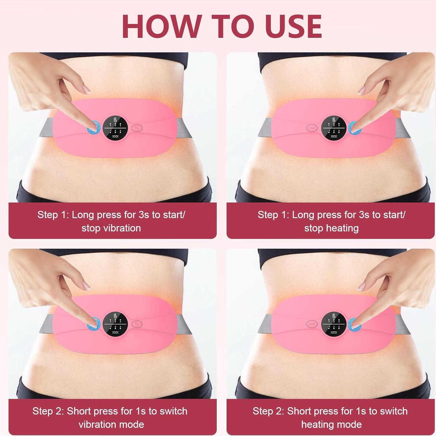 Almohadilla Calefactora Portátil HZD con Masaje y 3 Niveles de Calor