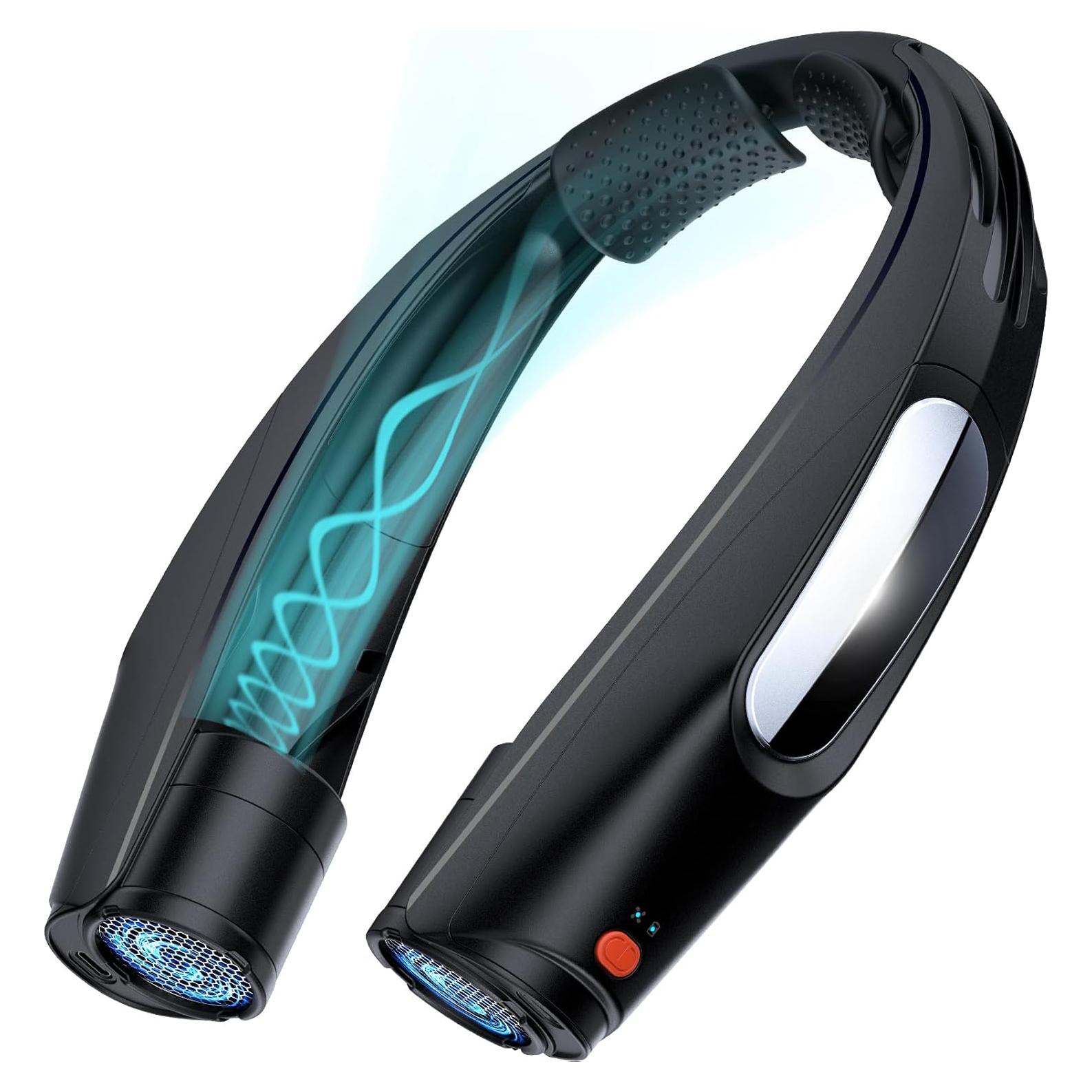 Ventilador de Cuello Portátil ZEEFO Q11 - 6 Velocidades, 6000mAh