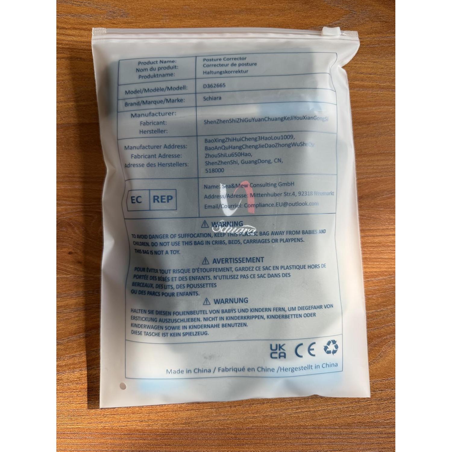 Corrector de Postura Schiara Ajustable para Hombres y Mujeres