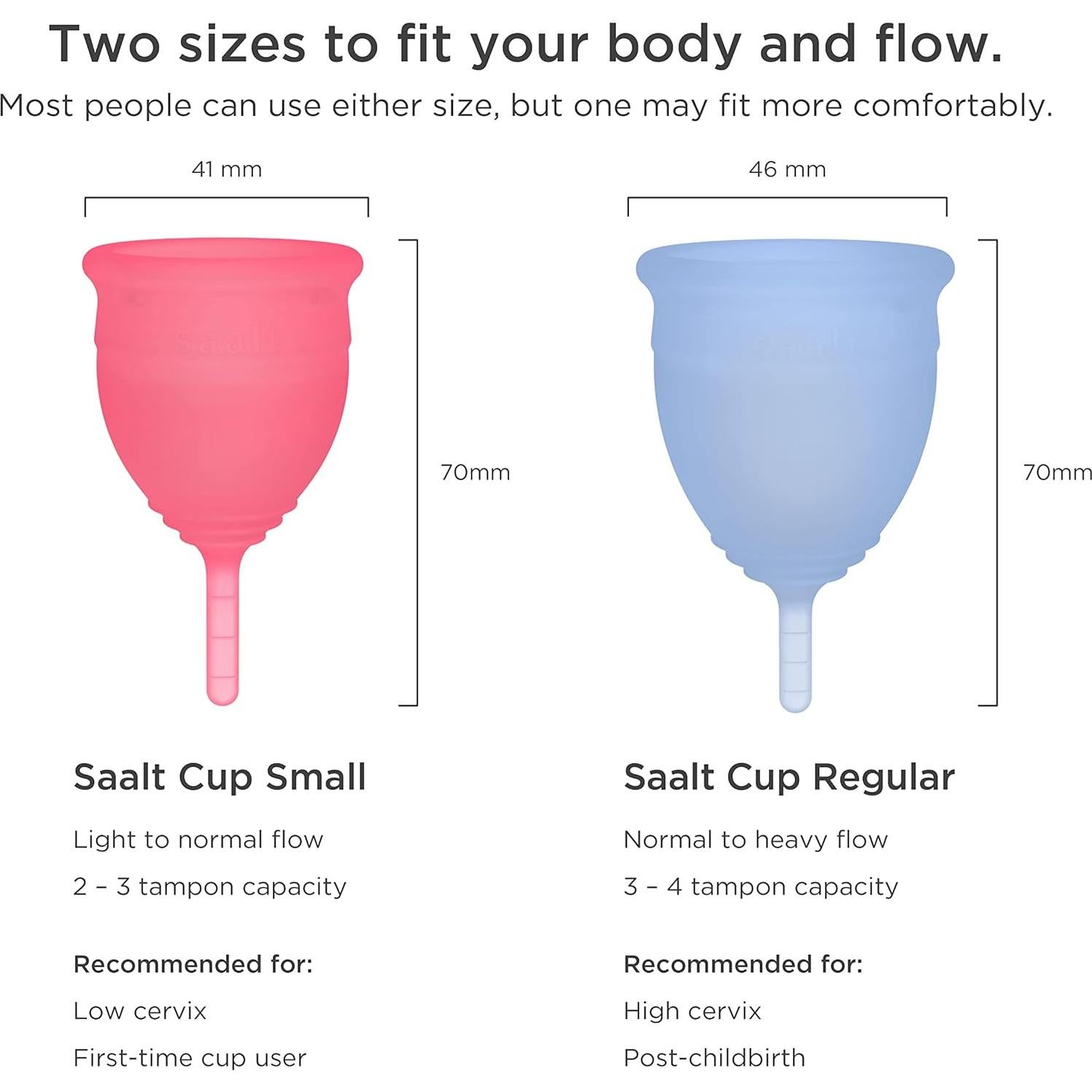 Copa Menstrual Saalt Regular - Silicona Médica Reutilizable