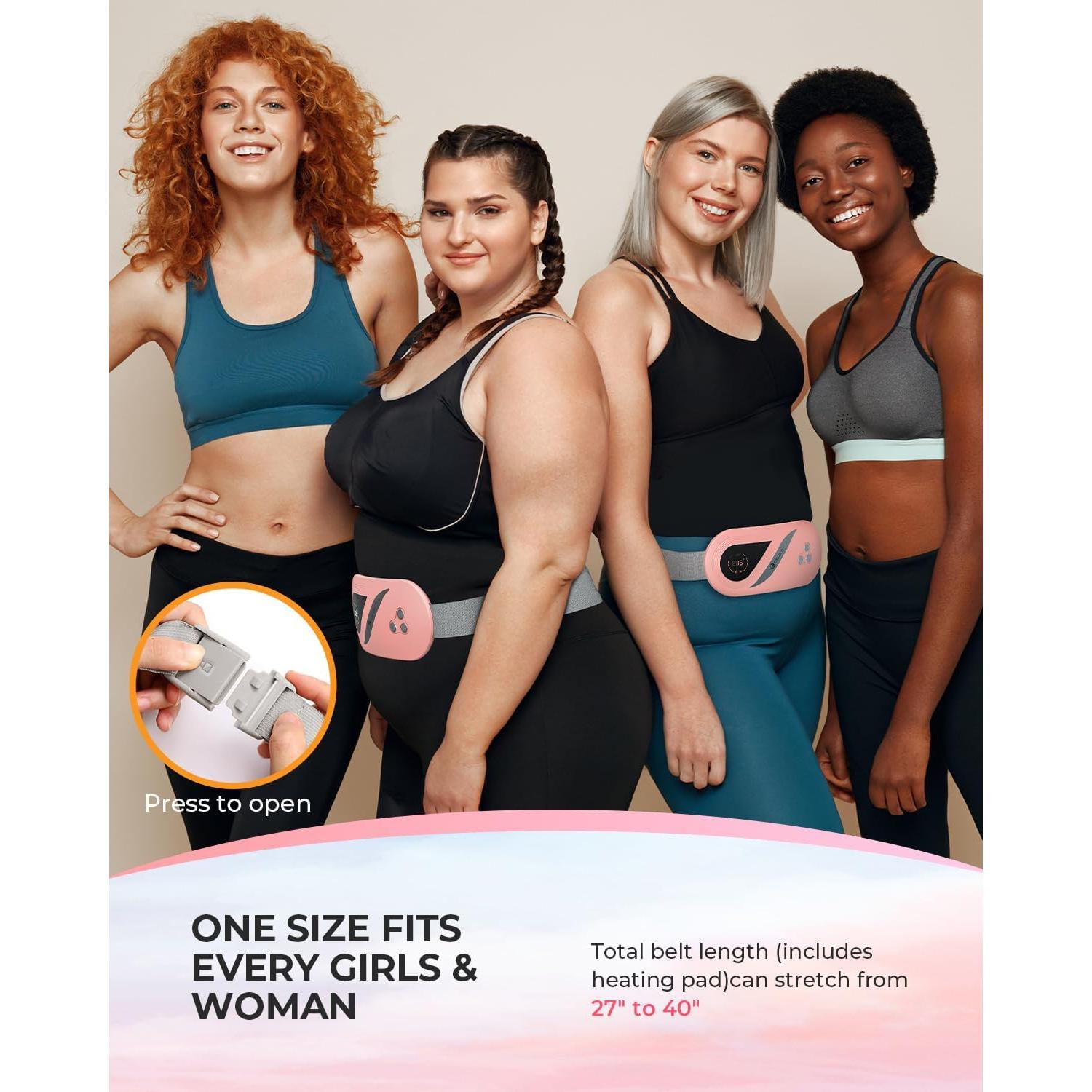 Almohadilla Térmica CooCoCo Rosa para Calambres Menstruales