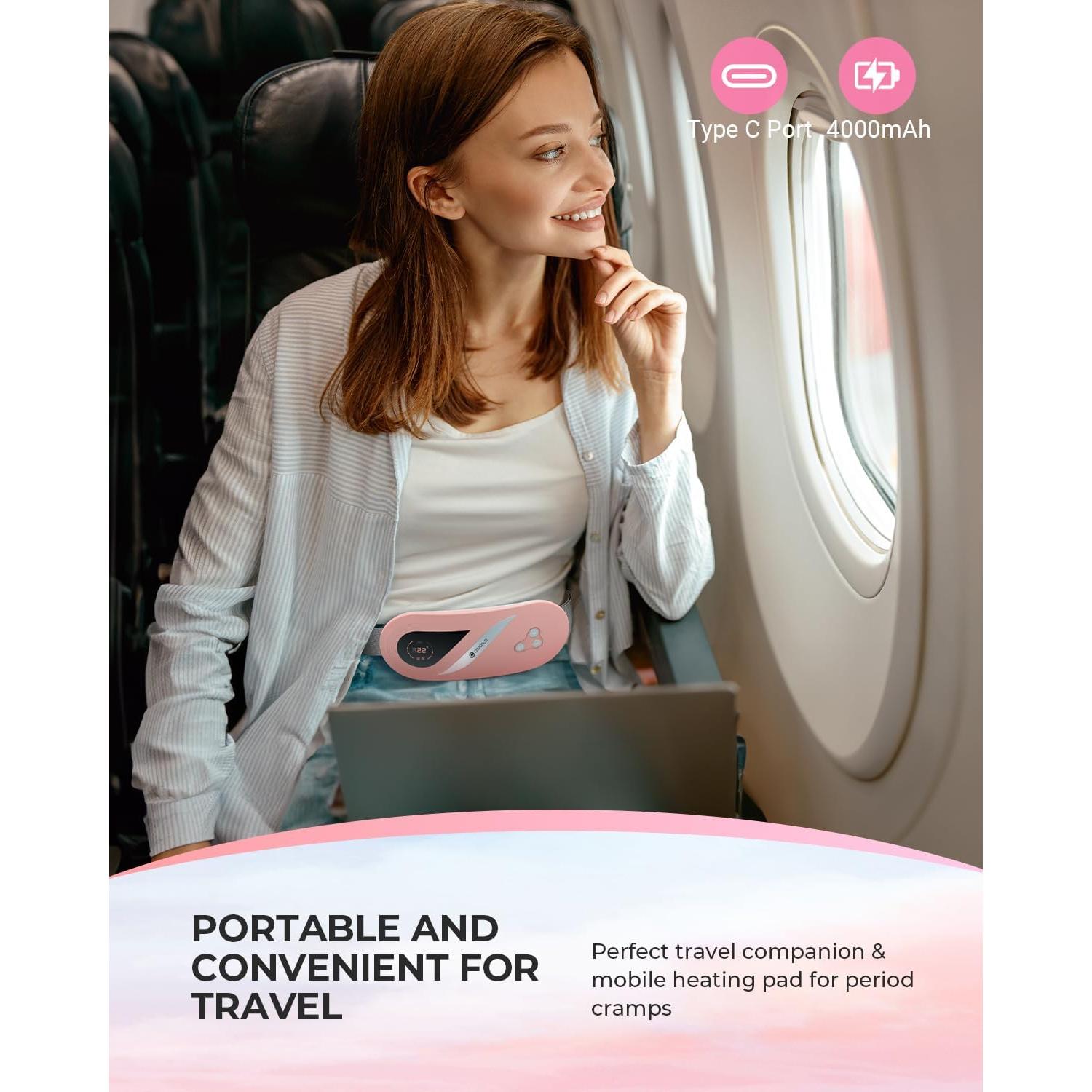 Almohadilla Térmica CooCoCo Rosa para Calambres Menstruales