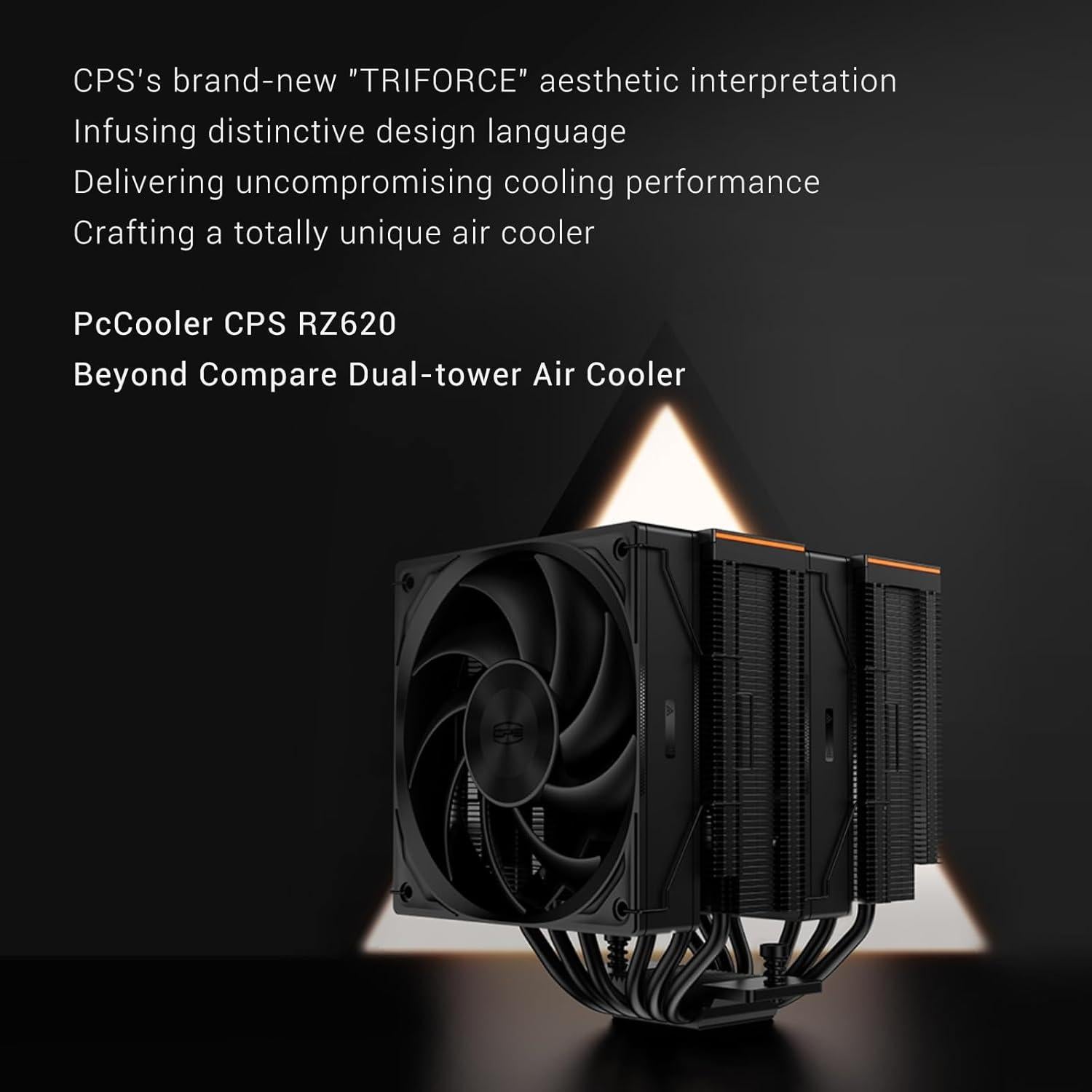 Enfriador de CPU PCCOOLER RZ620 Doble Torre 157.5mm