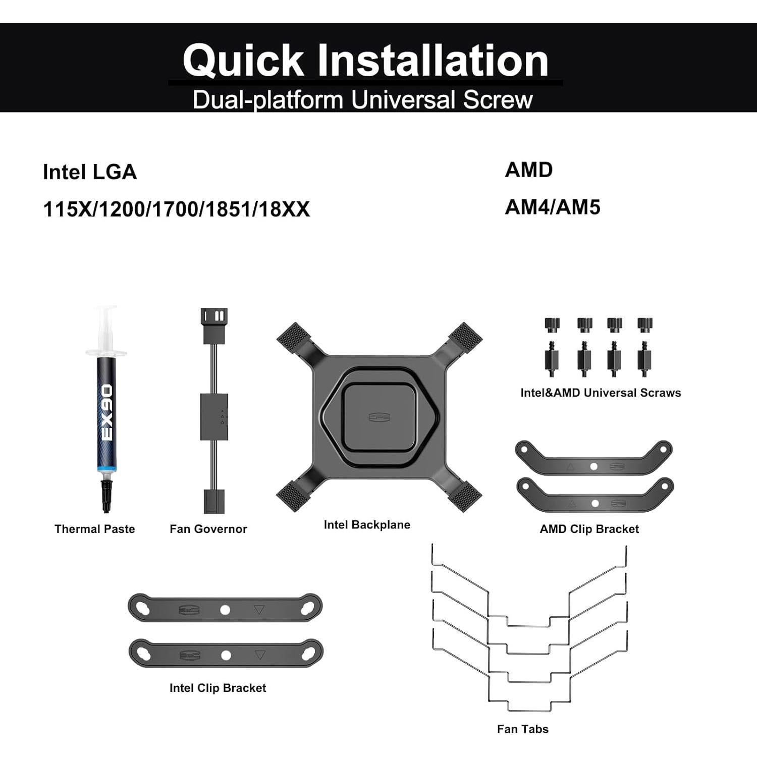 Enfriador de CPU PCCOOLER RZ620 Doble Torre 157.5mm