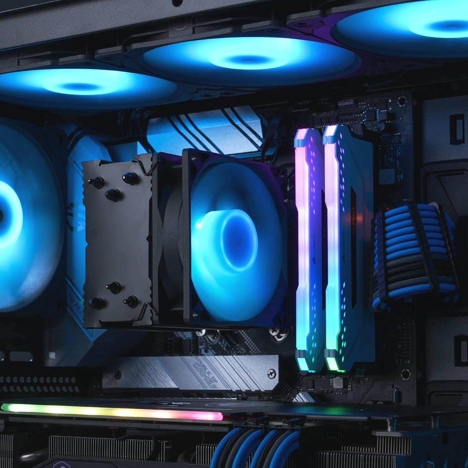 Enfriador de CPU Vetroo V3 ARGB 133mm para AMD e Intel