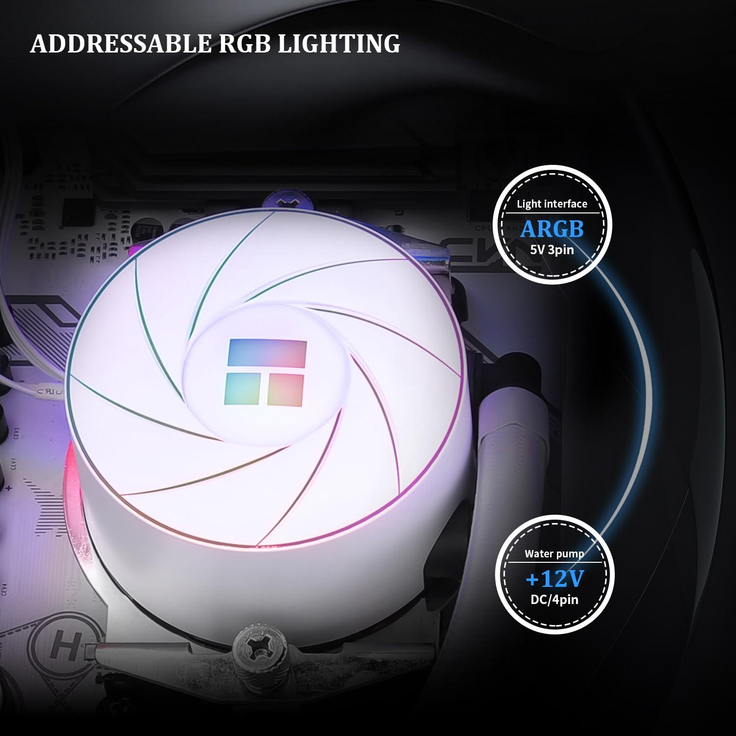 Enfriador de CPU Líquido Thermalright Aqua Elite 240 ARGB Blanco