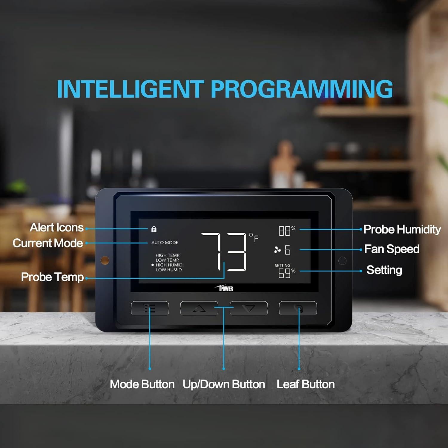 Ventilador de Conducto Inline 10 cm iPower con Control APP