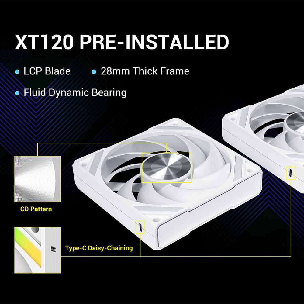 Enfriador de CPU Líquido SAMA Q70 360mm con Pantalla LCD 2.8"