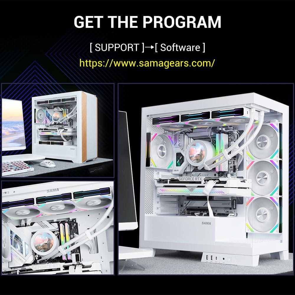 Enfriador de CPU Líquido SAMA Q70 360mm con Pantalla LCD 2.8"