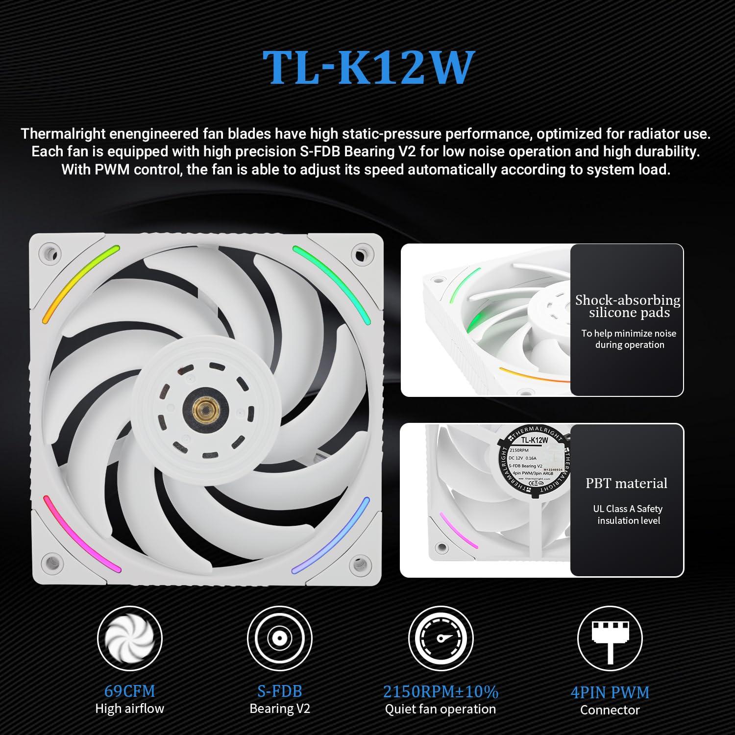 Enfriador AIO Thermalright Mjolnir Vision 360 ARGB Blanco