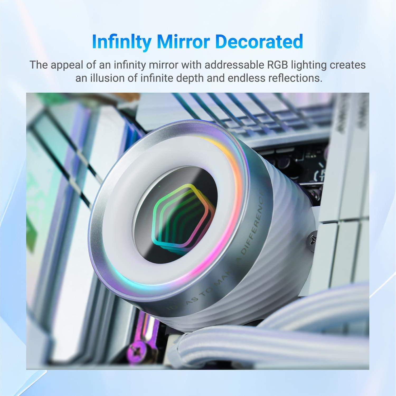 Enfriador de CPU Líquido ID-COOLING FX360 INF Blanco 360mm AIO ARGB