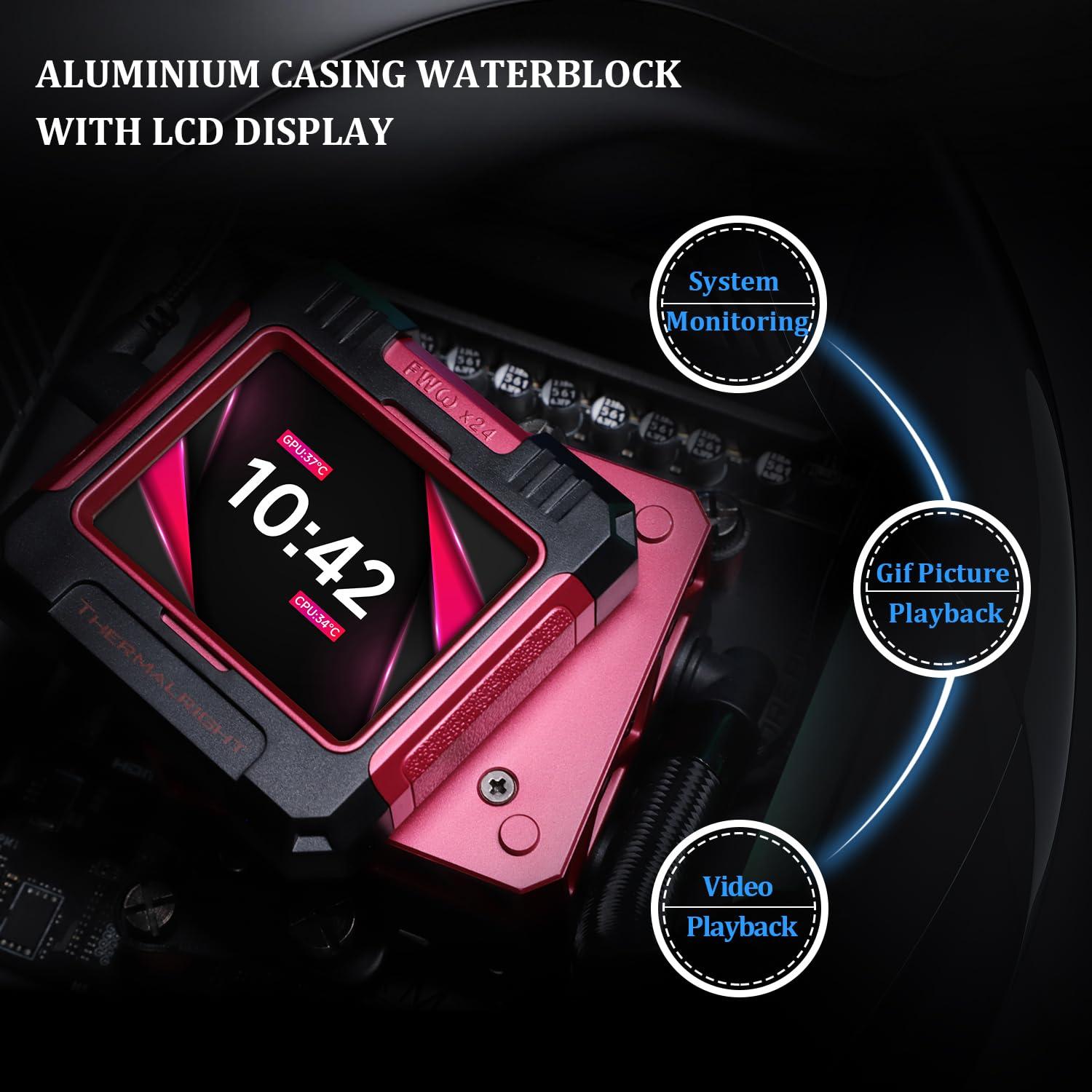 Enfriador Líquido CPU Thermalright FW360 ARGB 360mm con Pantalla LCD