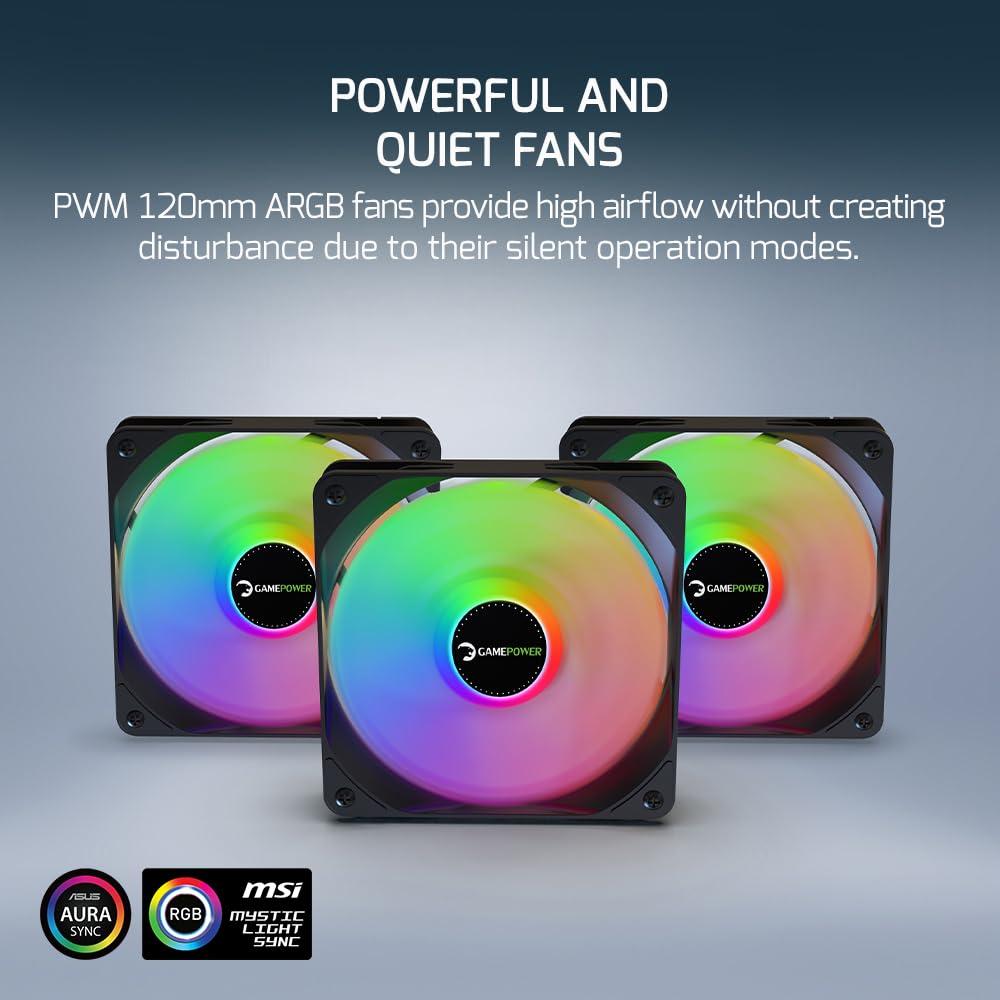 Enfriador Líquido Gamepower Skadi Infinity 360 ARGB 260W