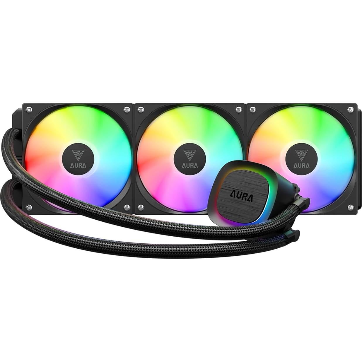 GAMDIAS AURA GLV2 Enfriador Líquido 360mm ARGB PWM Negro