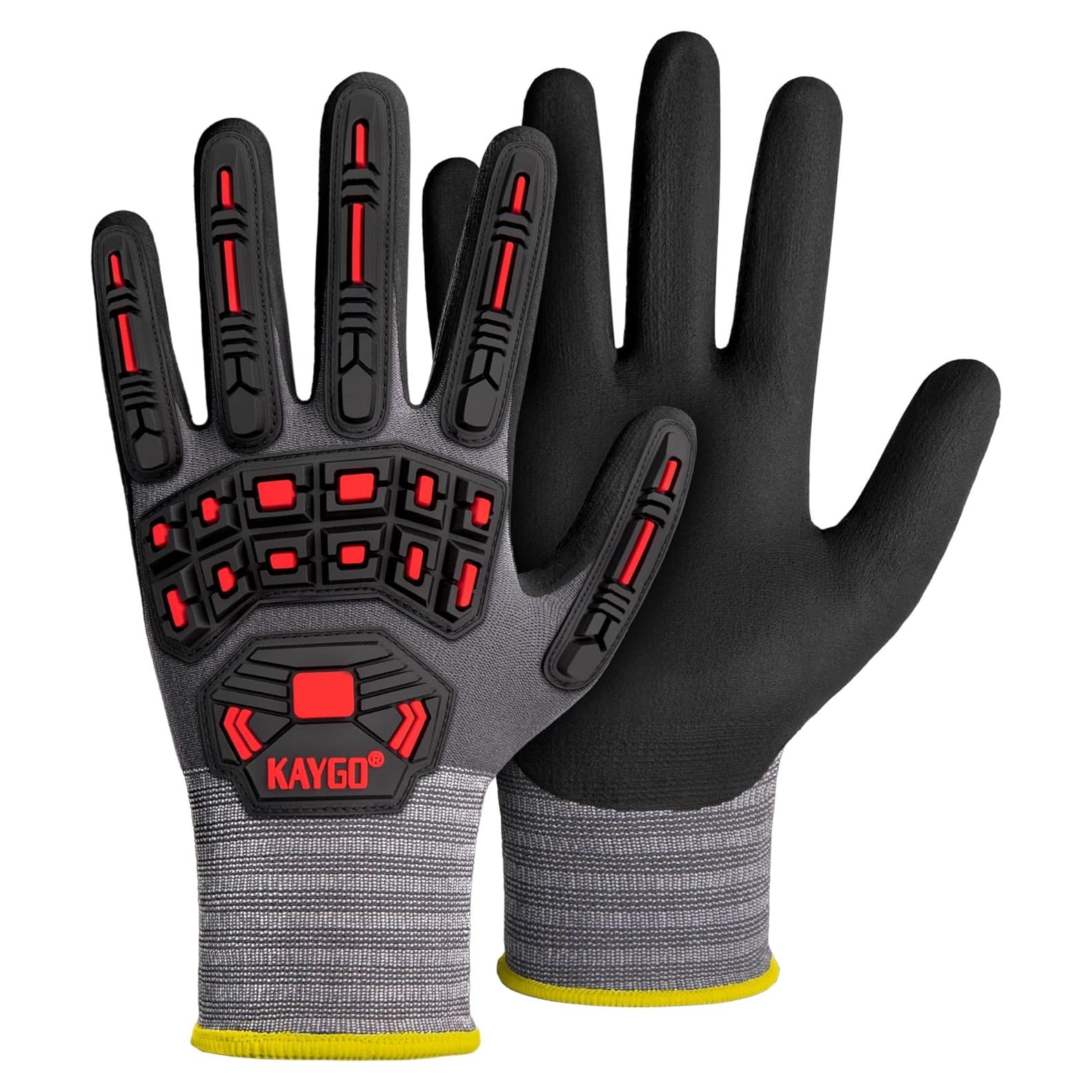 Guantes de Trabajo KAYGO KG18N 3 Pares Impacto Nitrilo