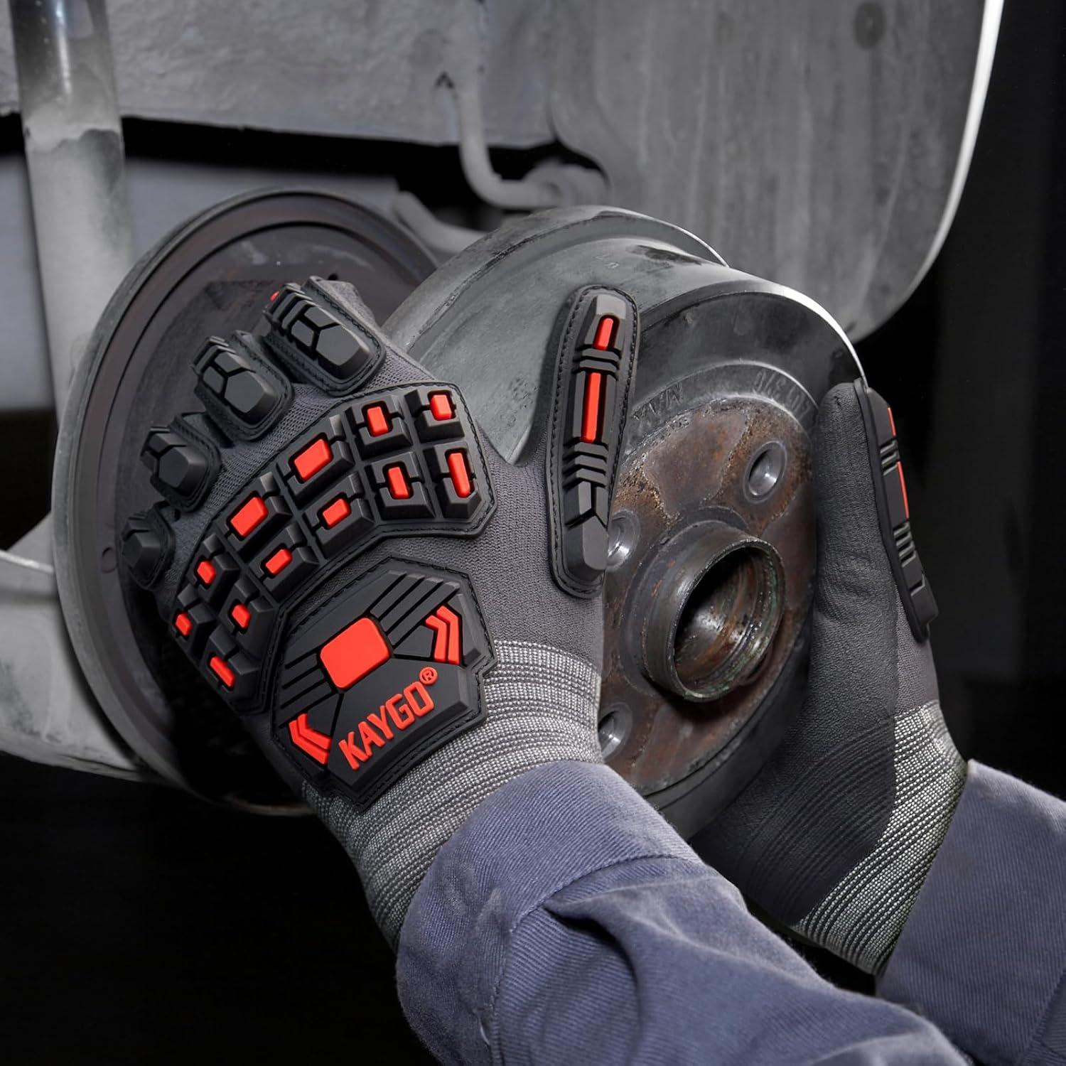 Guantes de Trabajo KAYGO KG18N 3 Pares Impacto Nitrilo