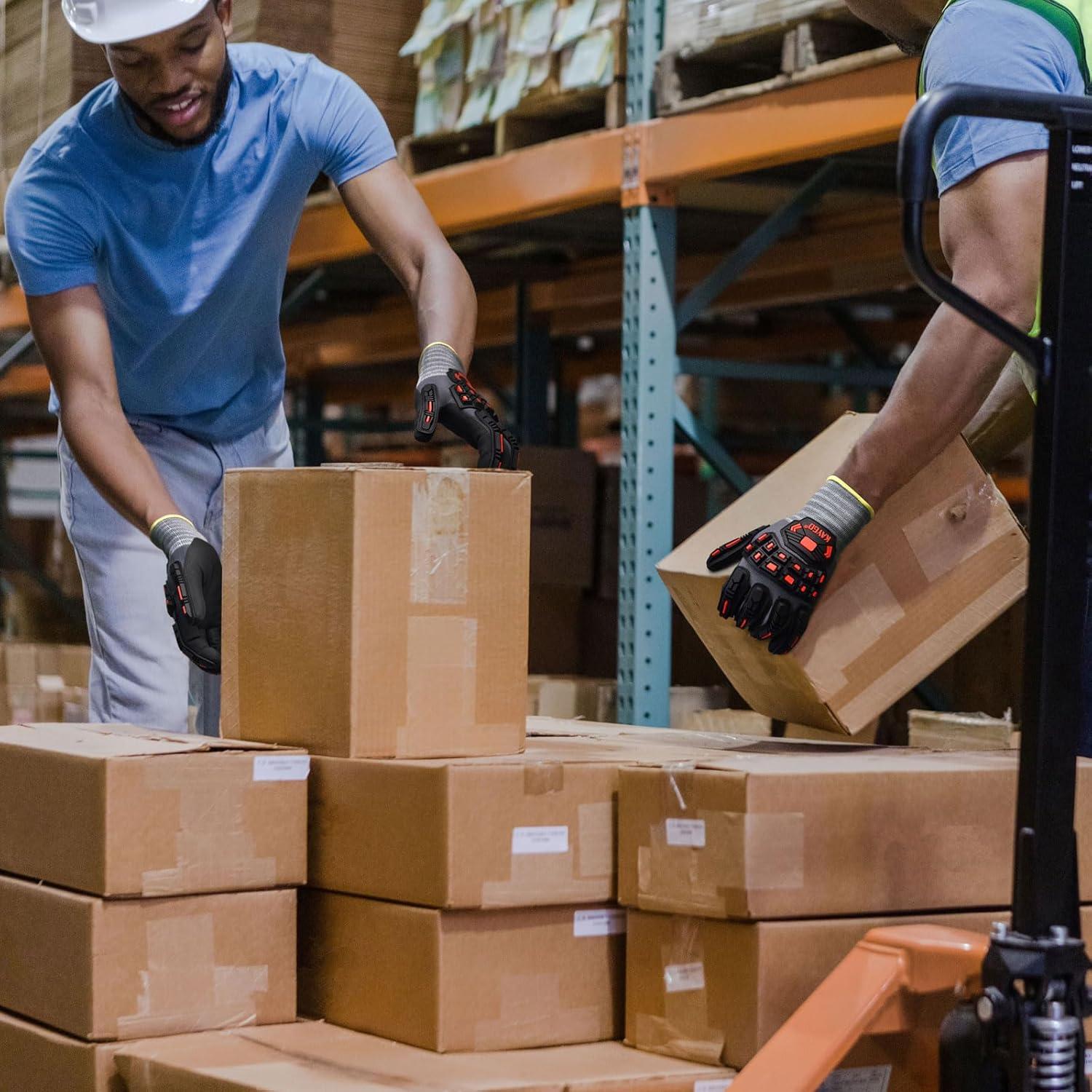 Guantes de Trabajo KAYGO KG18N 3 Pares Impacto Nitrilo