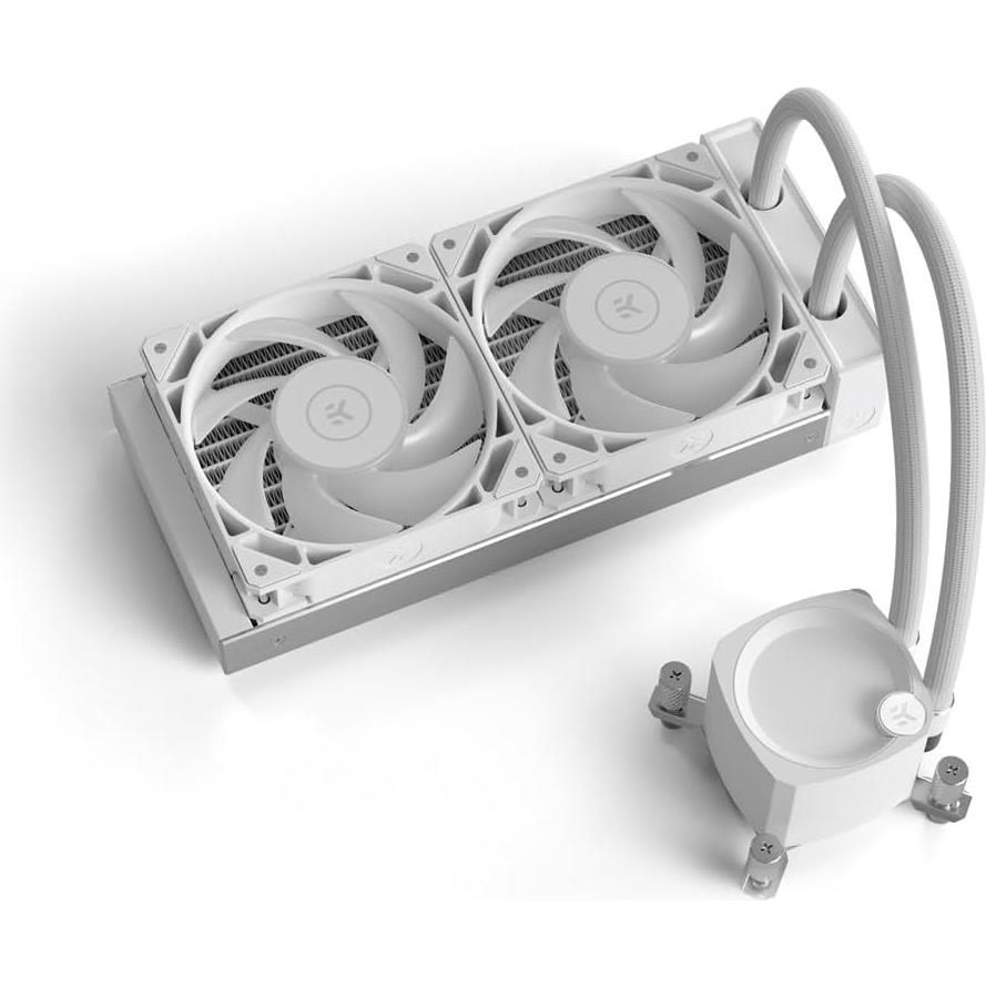 Enfriador de CPU EKWB CR240 Lux RGB Digital 240mm Blanco