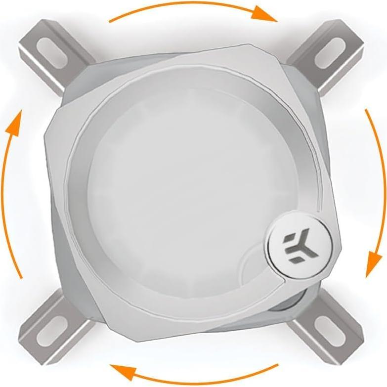 Enfriador de CPU EKWB CR240 Lux RGB Digital 240mm Blanco