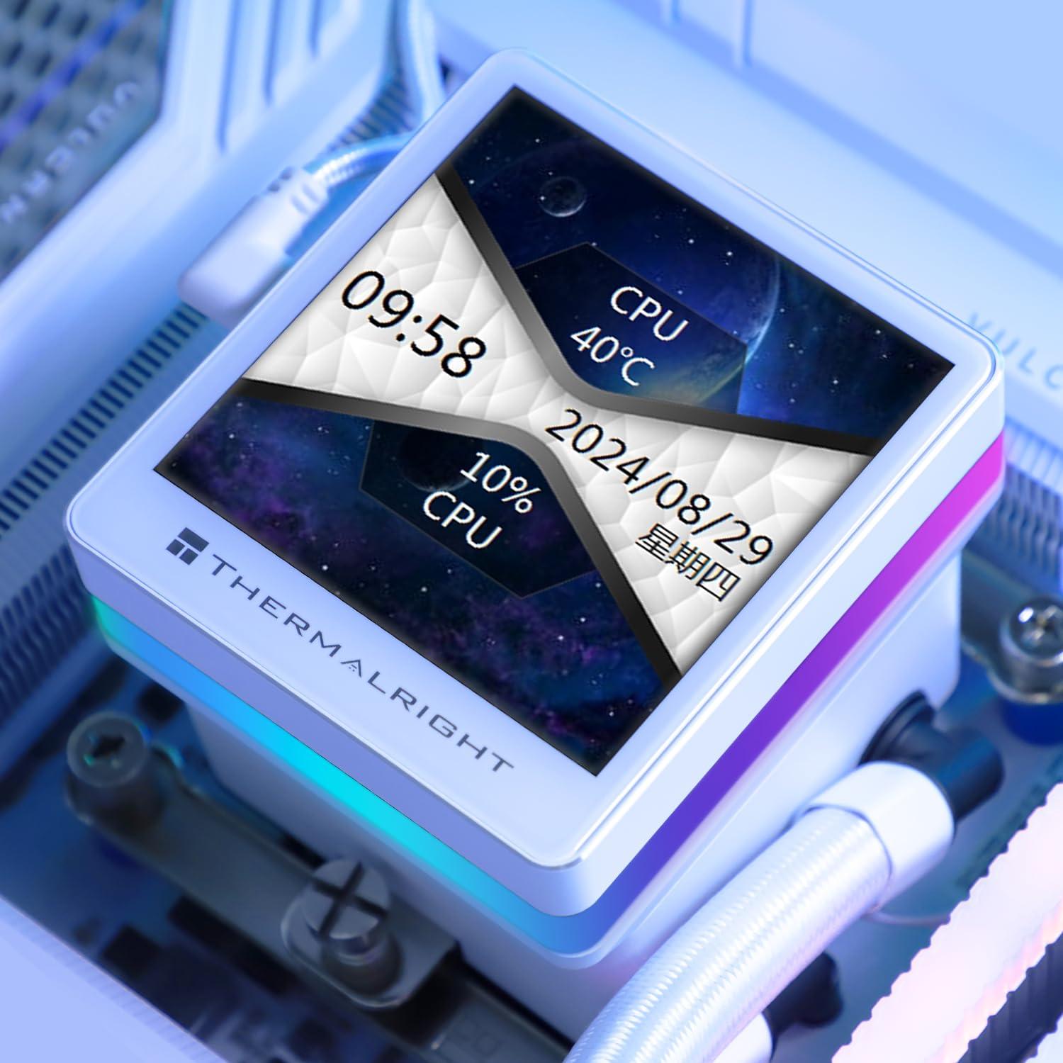 Enfriador AIO CPU Thermalright Grand Vision 240 ARGB Blanco