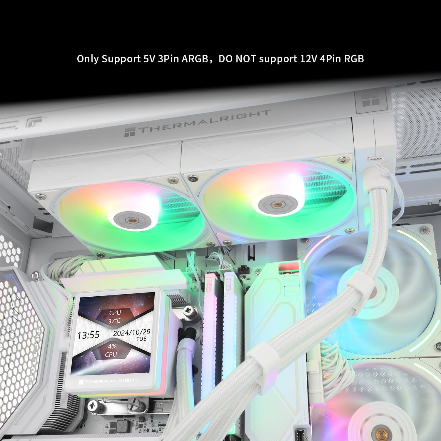 Enfriador AIO CPU Thermalright Grand Vision 240 ARGB Blanco