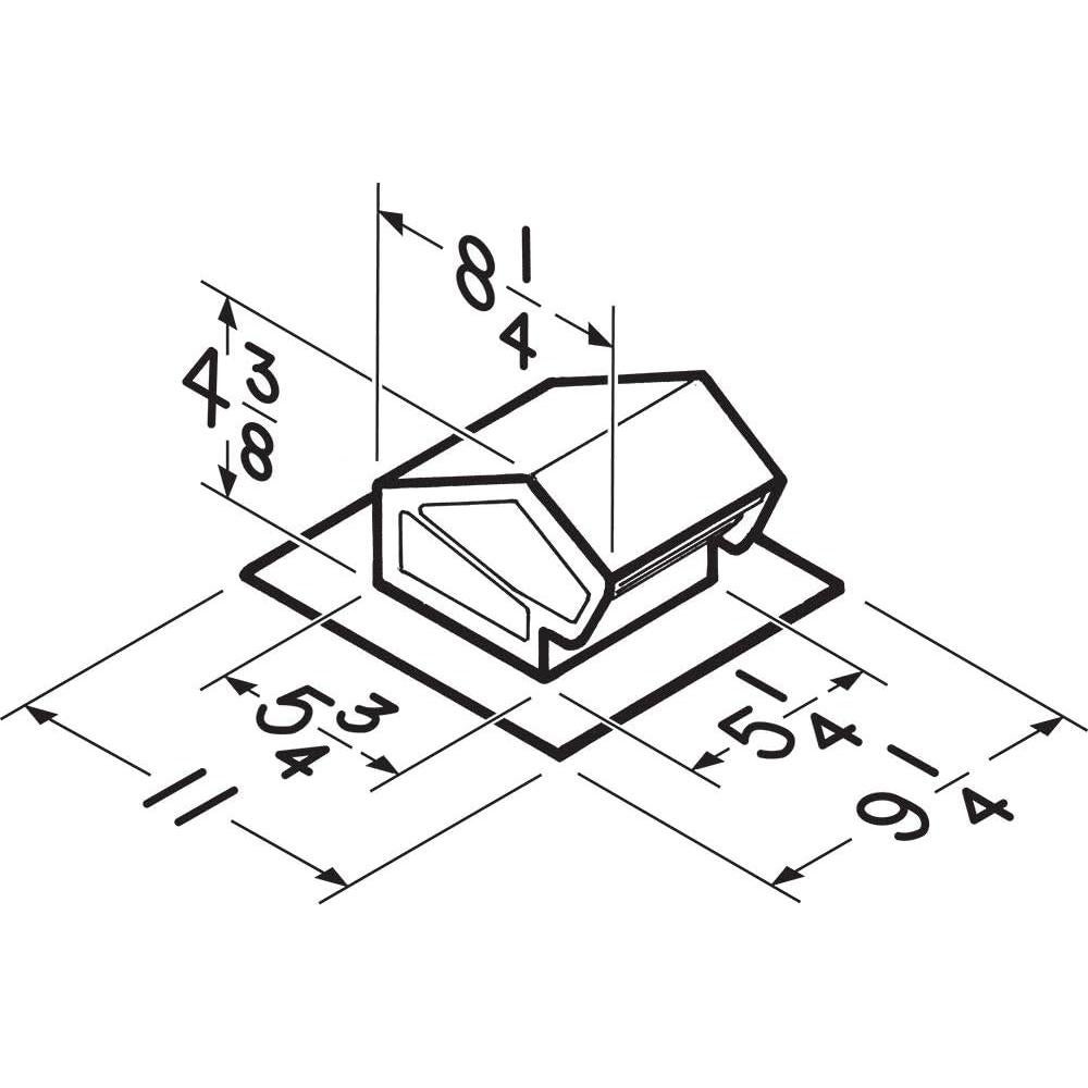 Kit de Ventilación de Techo Broan-NuTone RVK1A, Acero Negro
