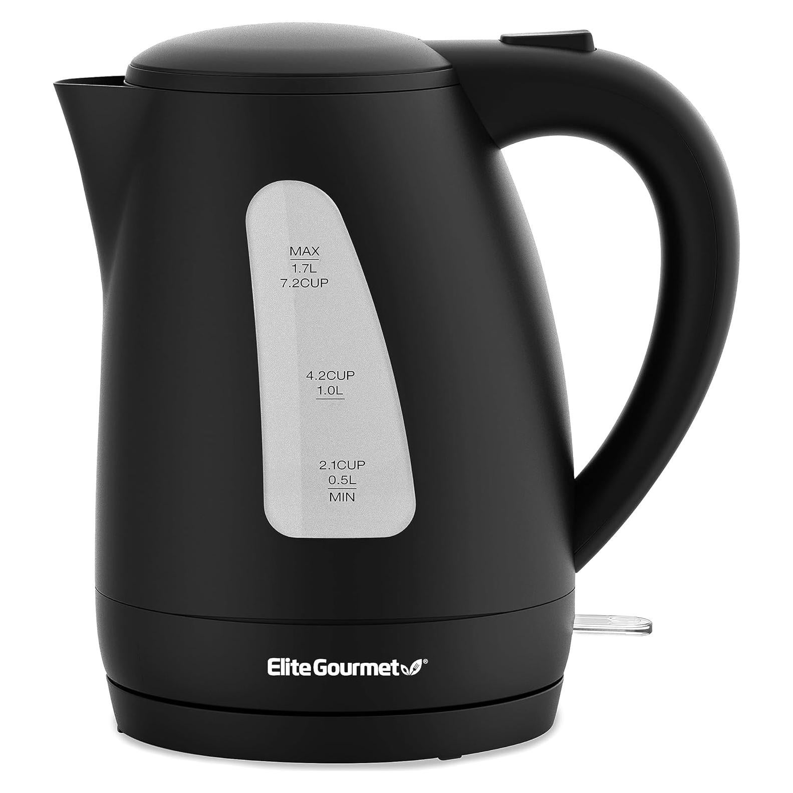 Hervidor Eléctrico Elite Gourmet EKT8690 1.7L 1500W Negro