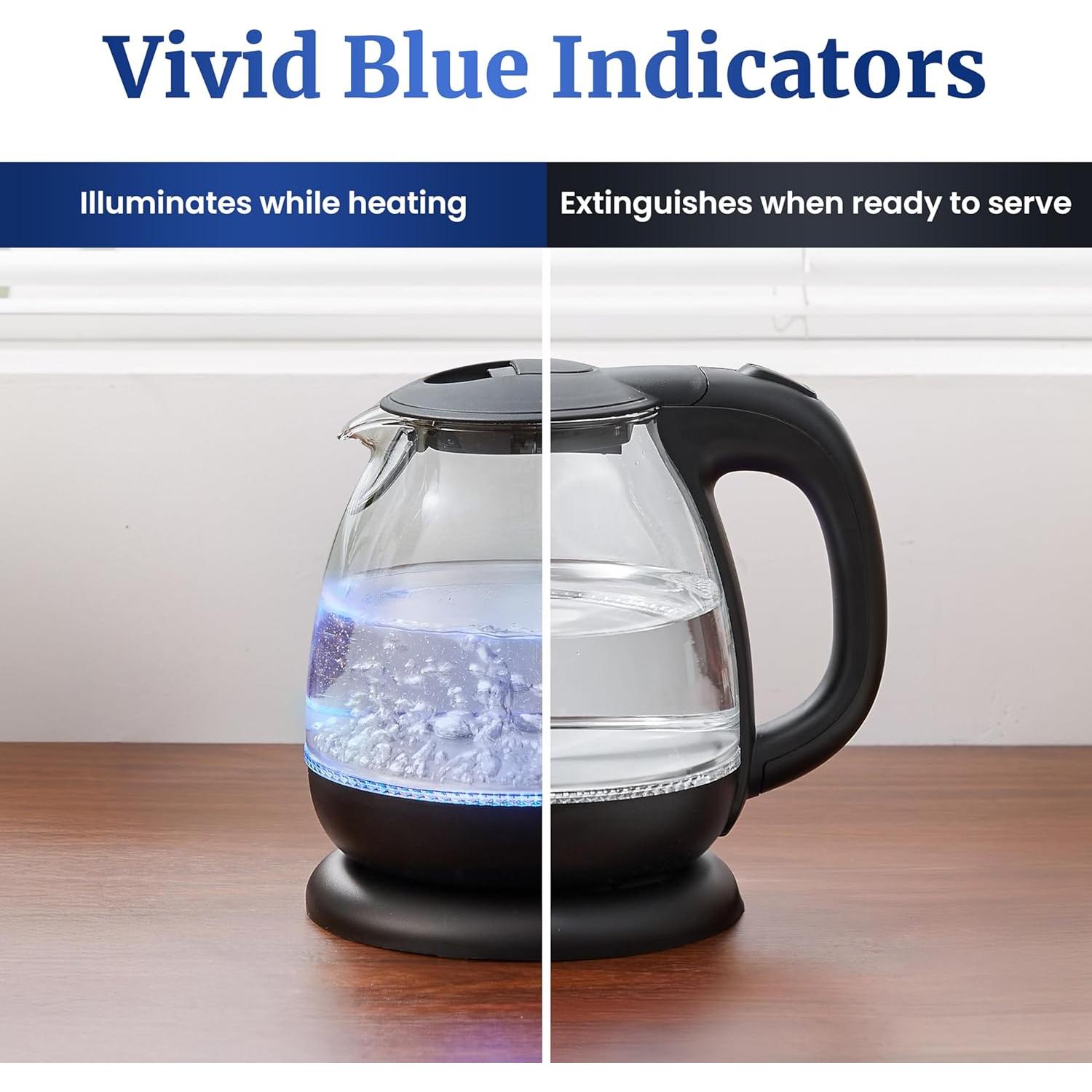 Hervidor Eléctrico Elite Gourmet EKT1001 1L Inalámbrico 1100W