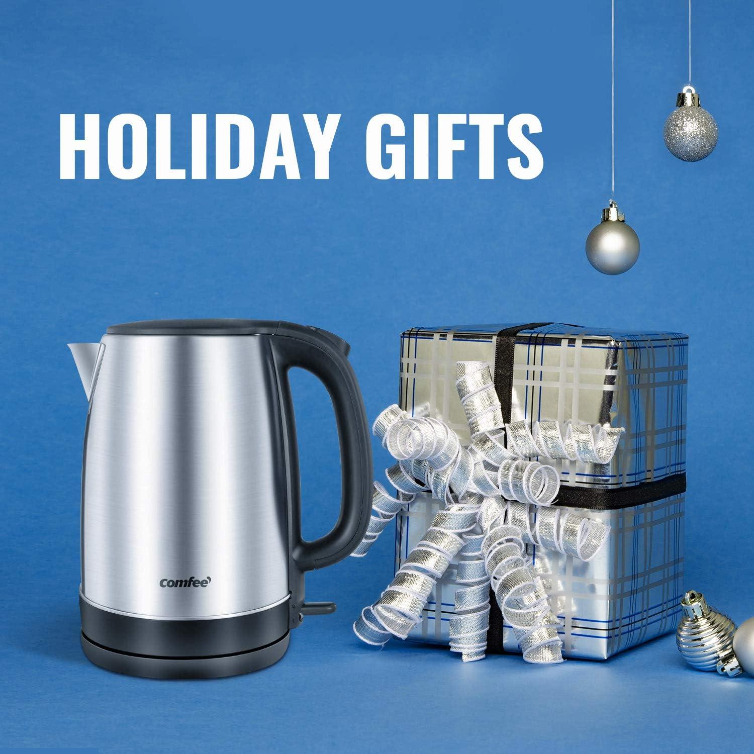 Hervidor Eléctrico COMFEE' de Acero Inoxidable 1.7L 1500W