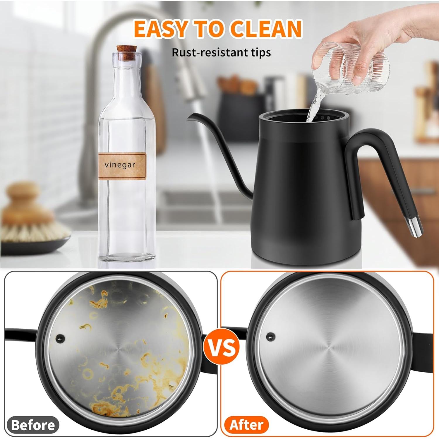 Hervidor Eléctrico de Cuello de Ganso binROC 0.8L 1200W