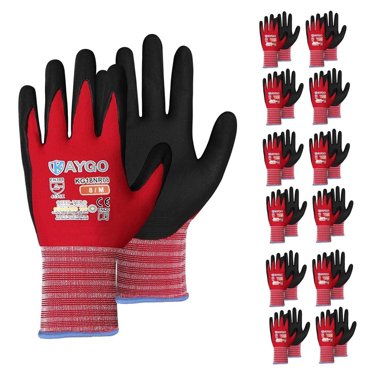 Guantes de Trabajo KAYGO KG18NB Nitrilo MicroFoam 12 Pares