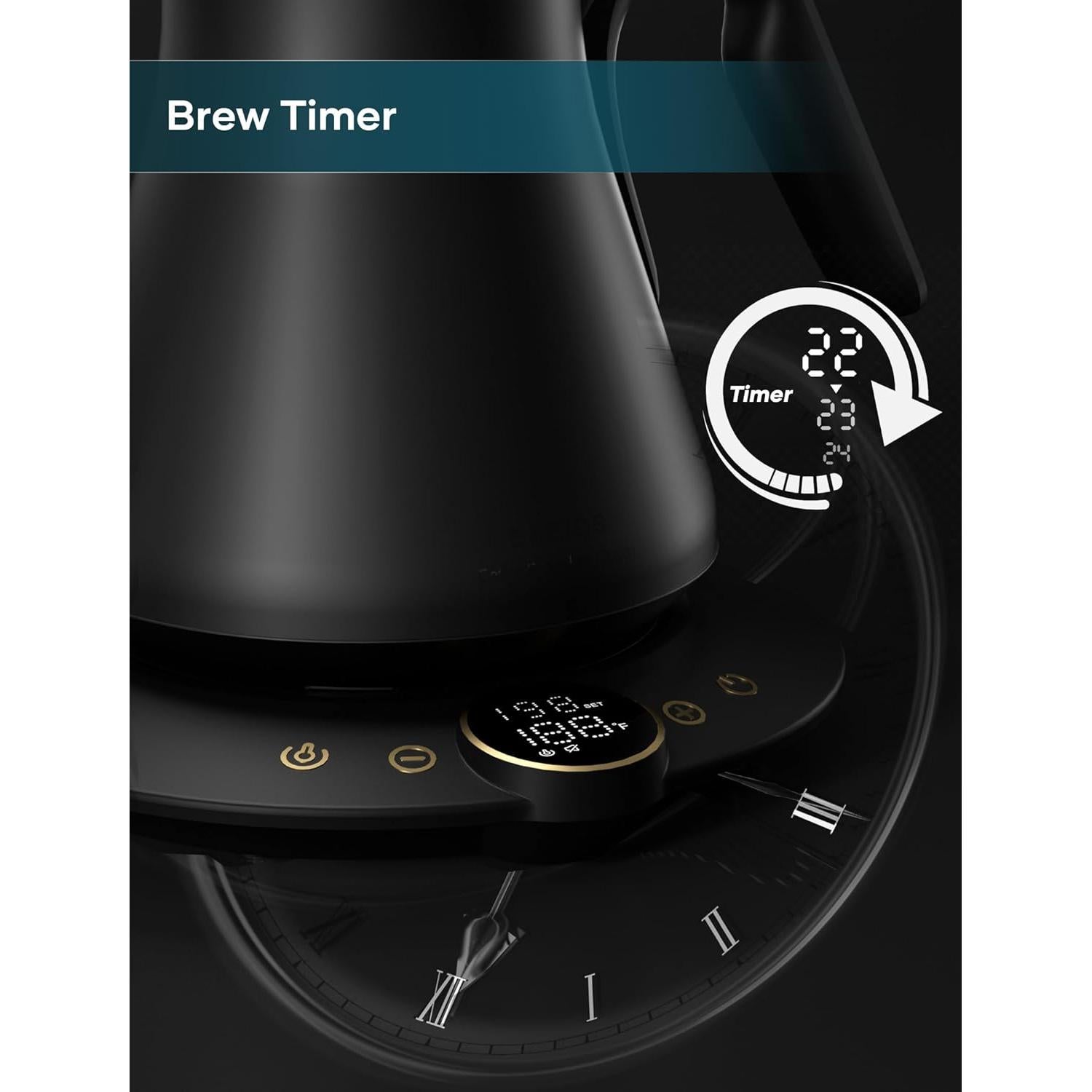 Hervidor Eléctrico de Cuello de Ganso Intasting CEK-204 0.9L