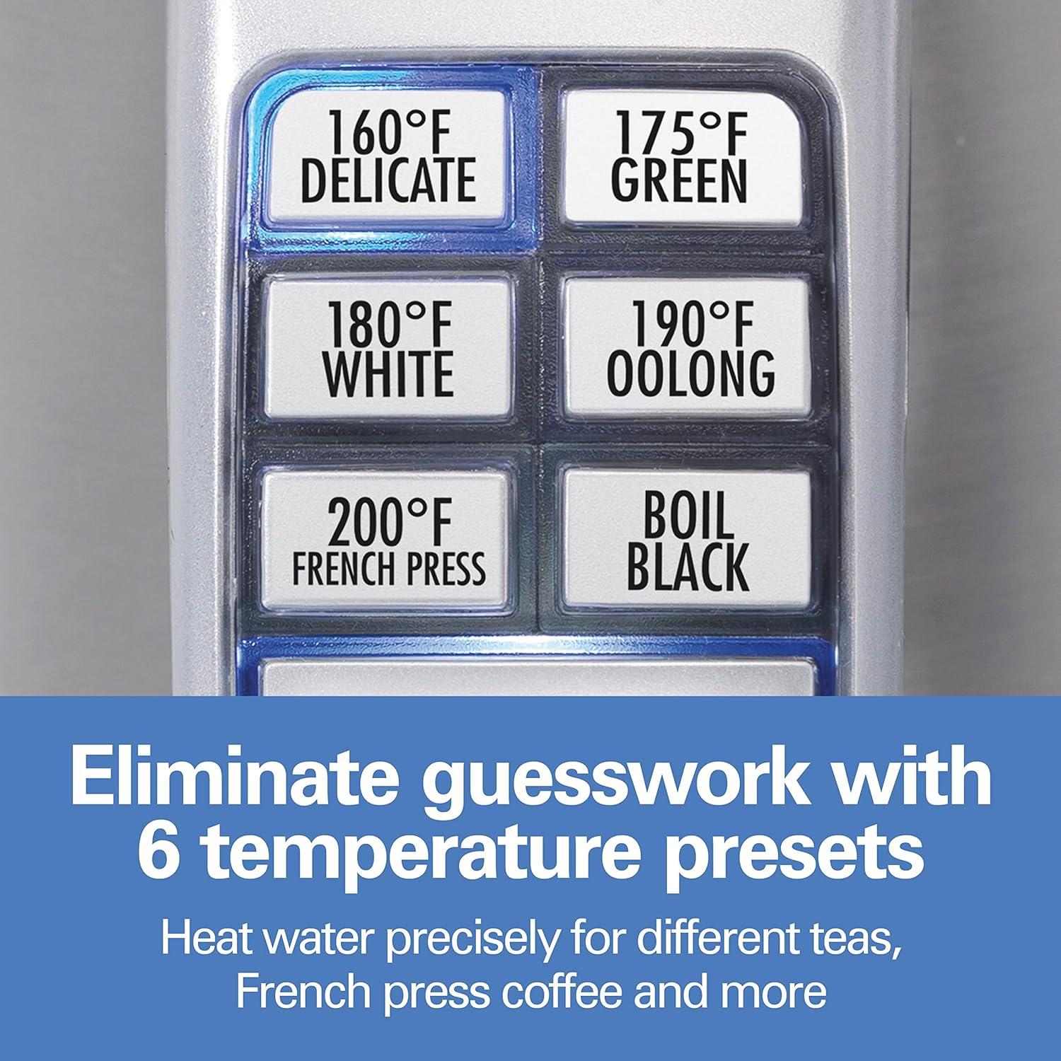 Hervidor eléctrico Hamilton Beach 1.7L acero inoxidable 1500W