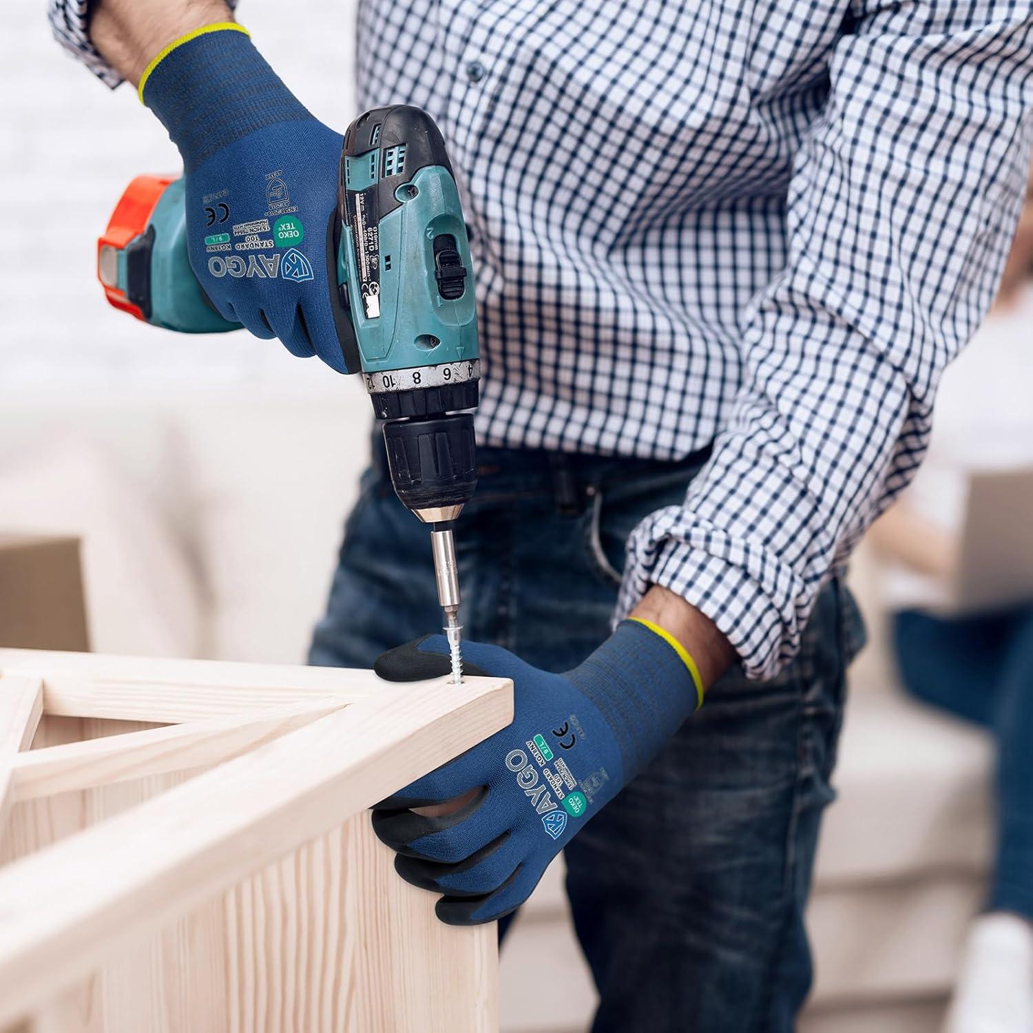 Guantes de Trabajo KAYGO KG18NB Nitrilo MicroFoam XL 12 Pares