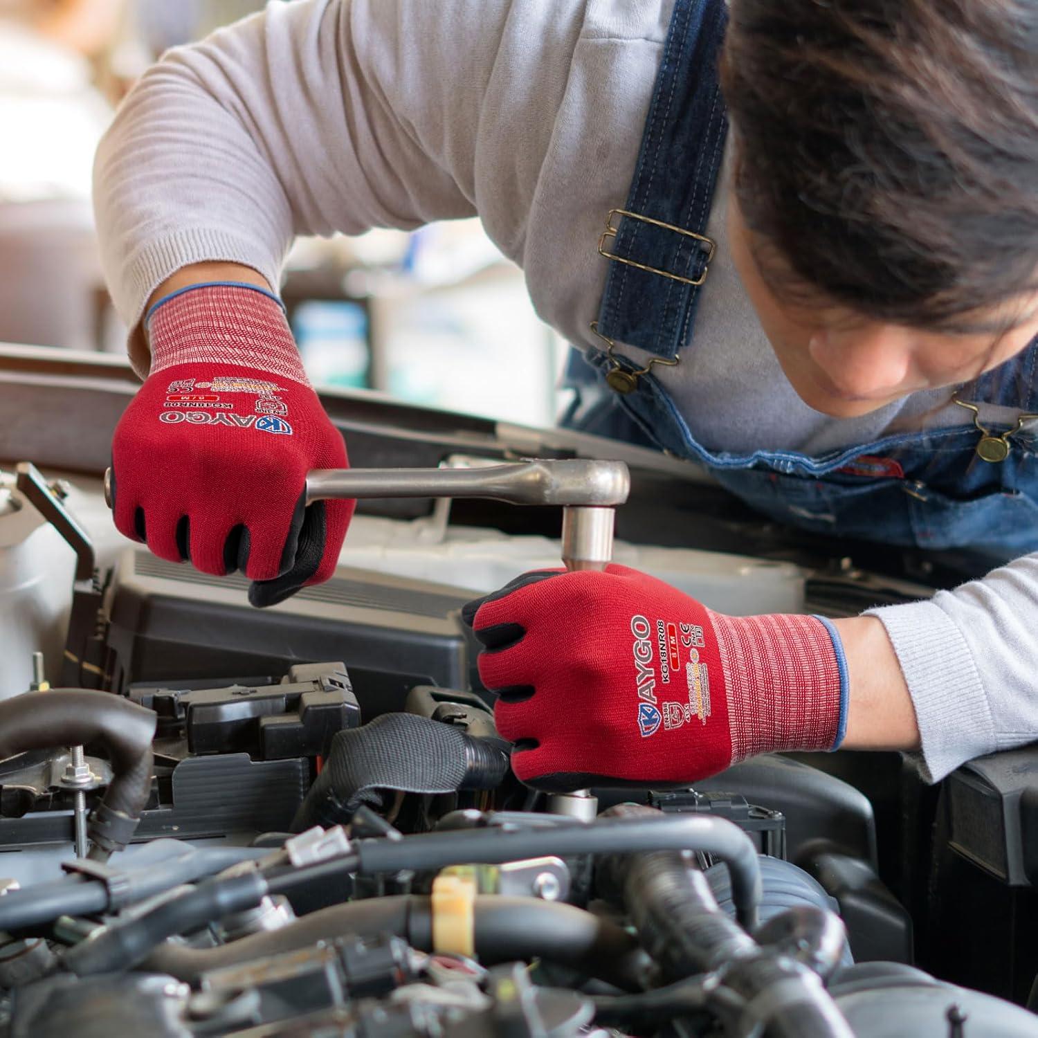 Guantes de Trabajo KAYGO KG18NB Nitrilo MicroFoam 12 Pares