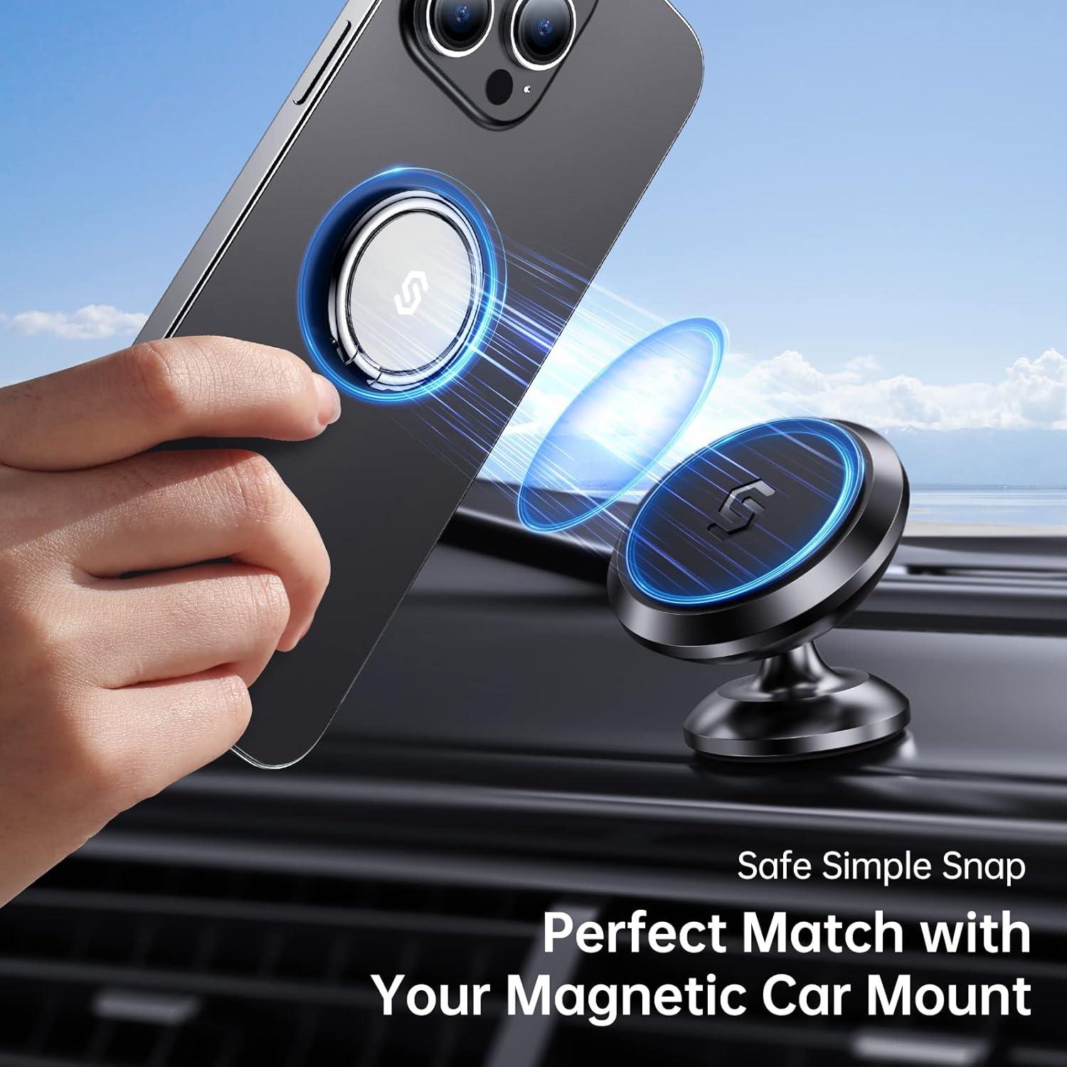 Soporte para anillo de teléfono Syncwire 360° Plata