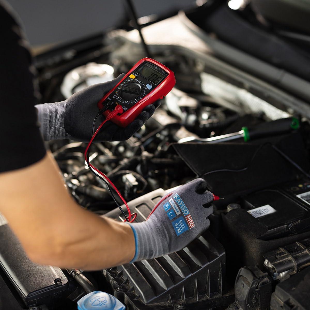 Guantes de Trabajo KAYGO KG18NB Nitrilo Táctiles 3 Pares