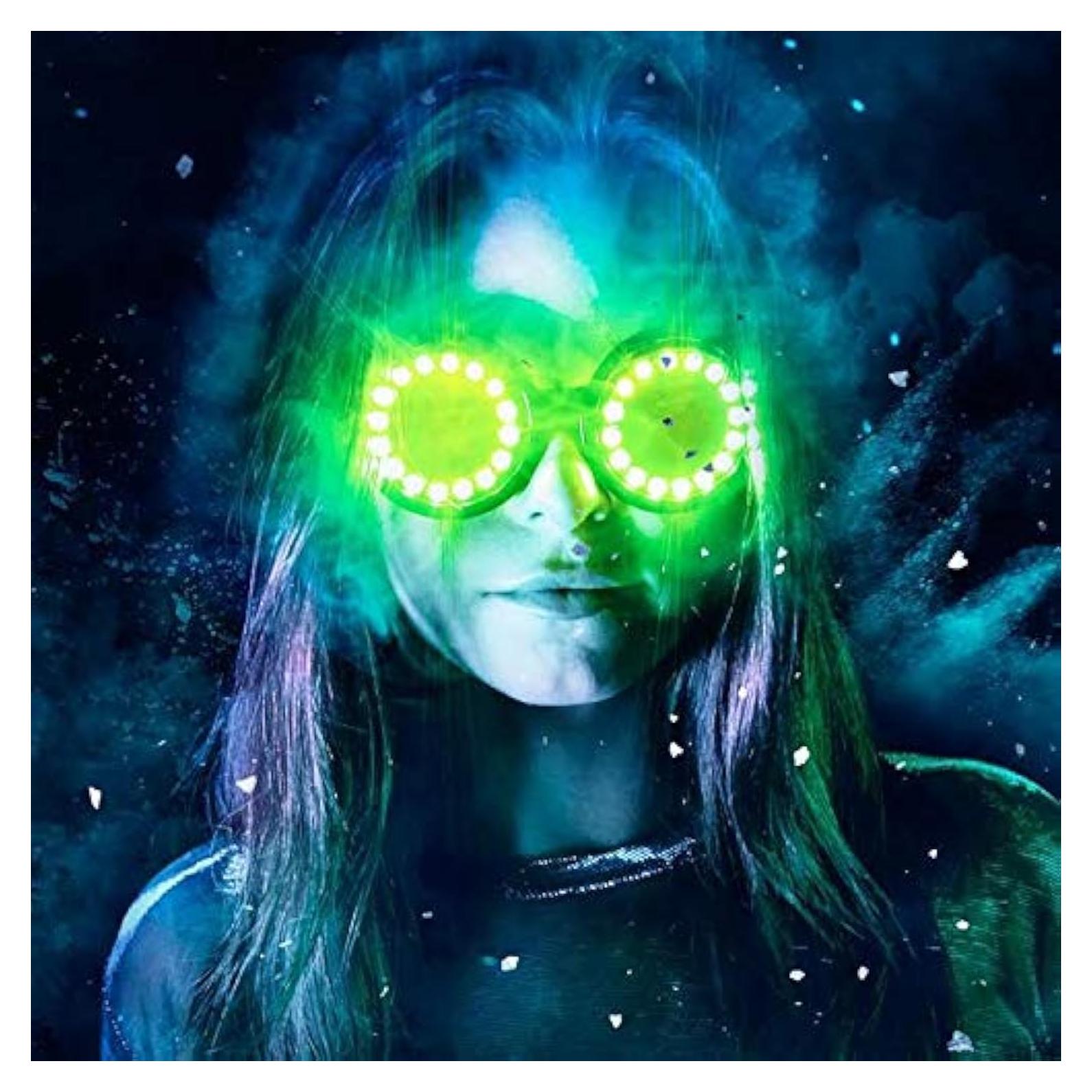 Gafas LED Programables GloFX Pixel Pro | 350 Modos | Recargables USB