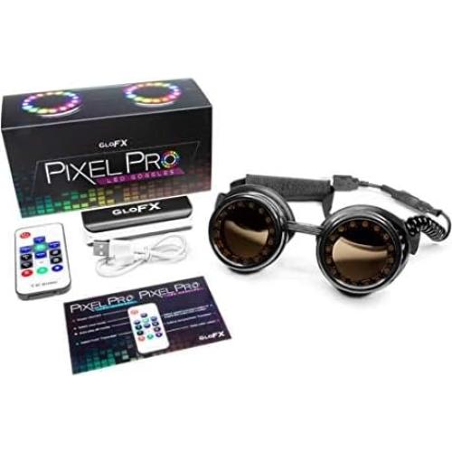 Gafas LED Programables GloFX Pixel Pro | 350 Modos | Recargables USB