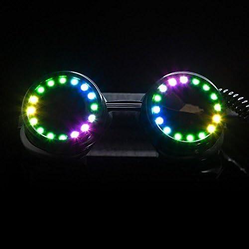 Gafas LED Programables GloFX Pixel Pro | 350 Modos | Recargables USB