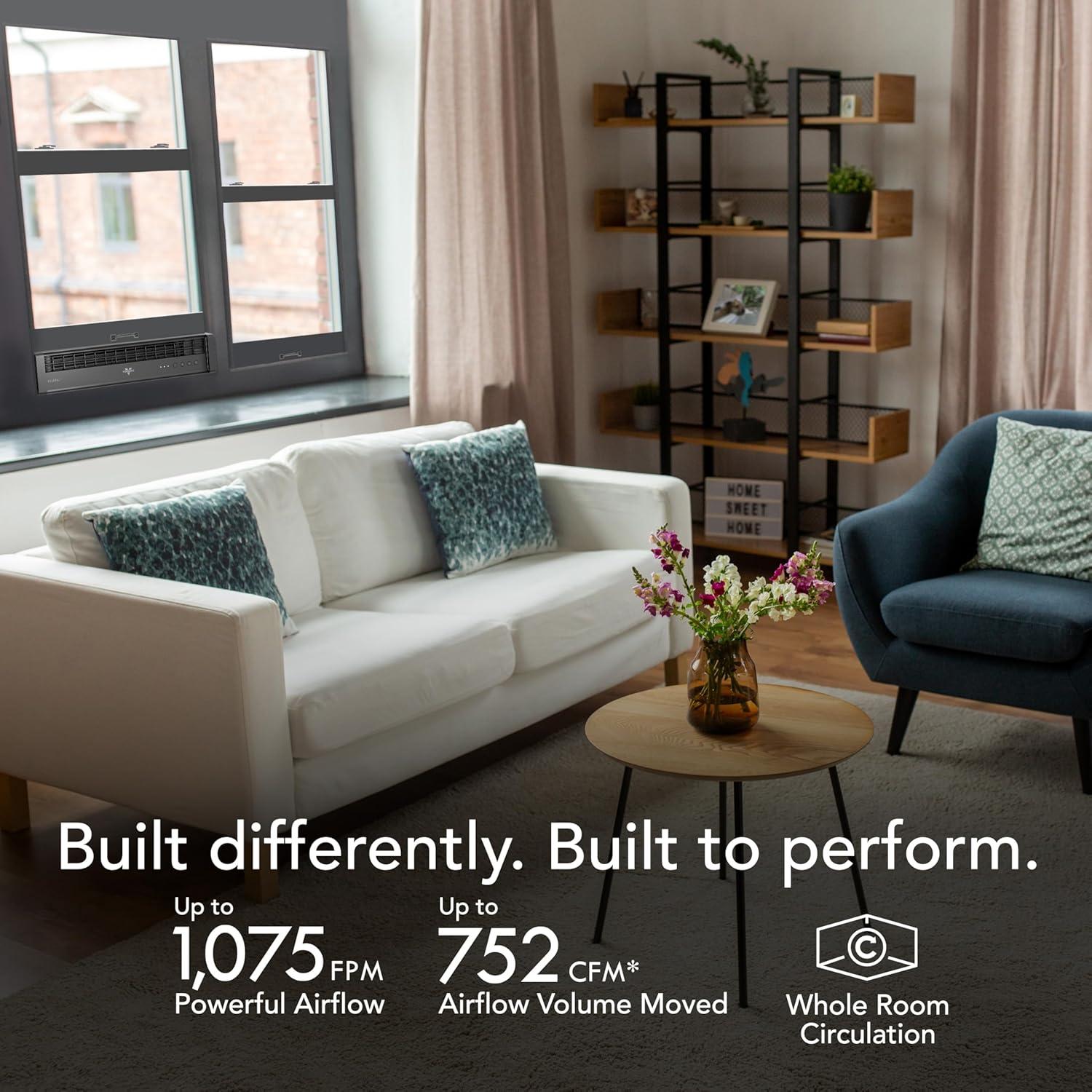 Ventilador de Ventana Vornado PORTAL® 3 Velocidades Negro