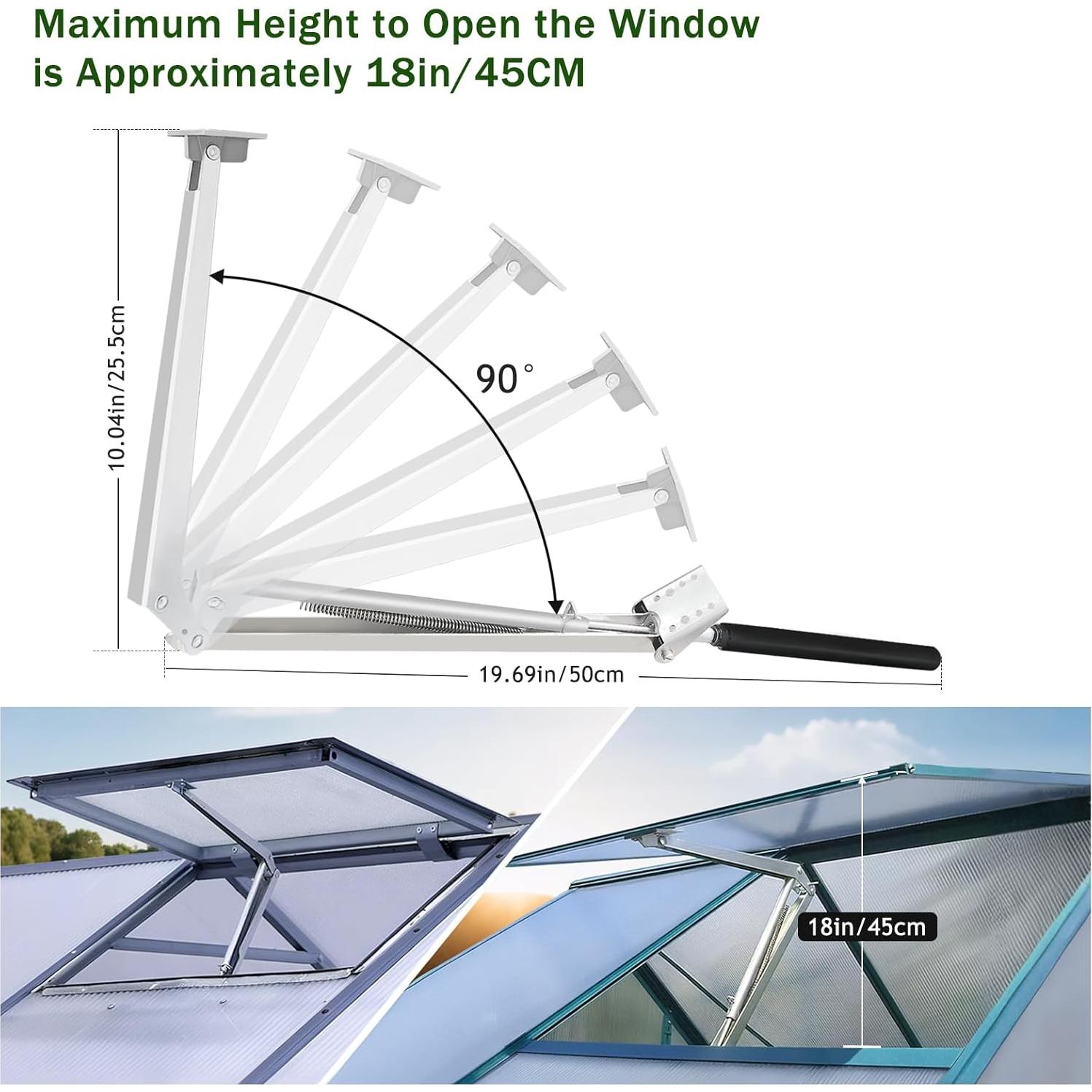 Abridor Automático de Ventanas de Invernadero Hcaiip 7kg