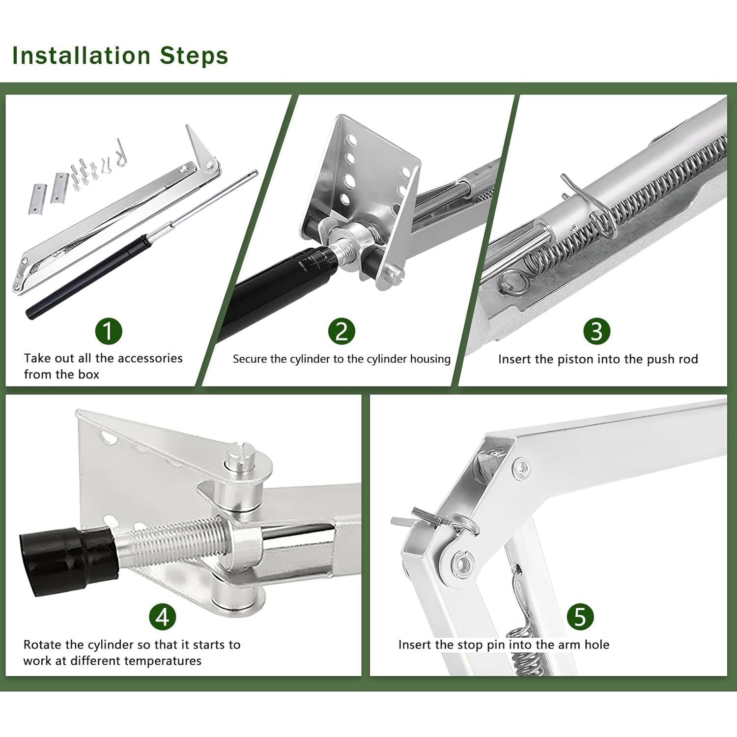 Abridor Automático de Ventanas de Invernadero Hcaiip 7kg