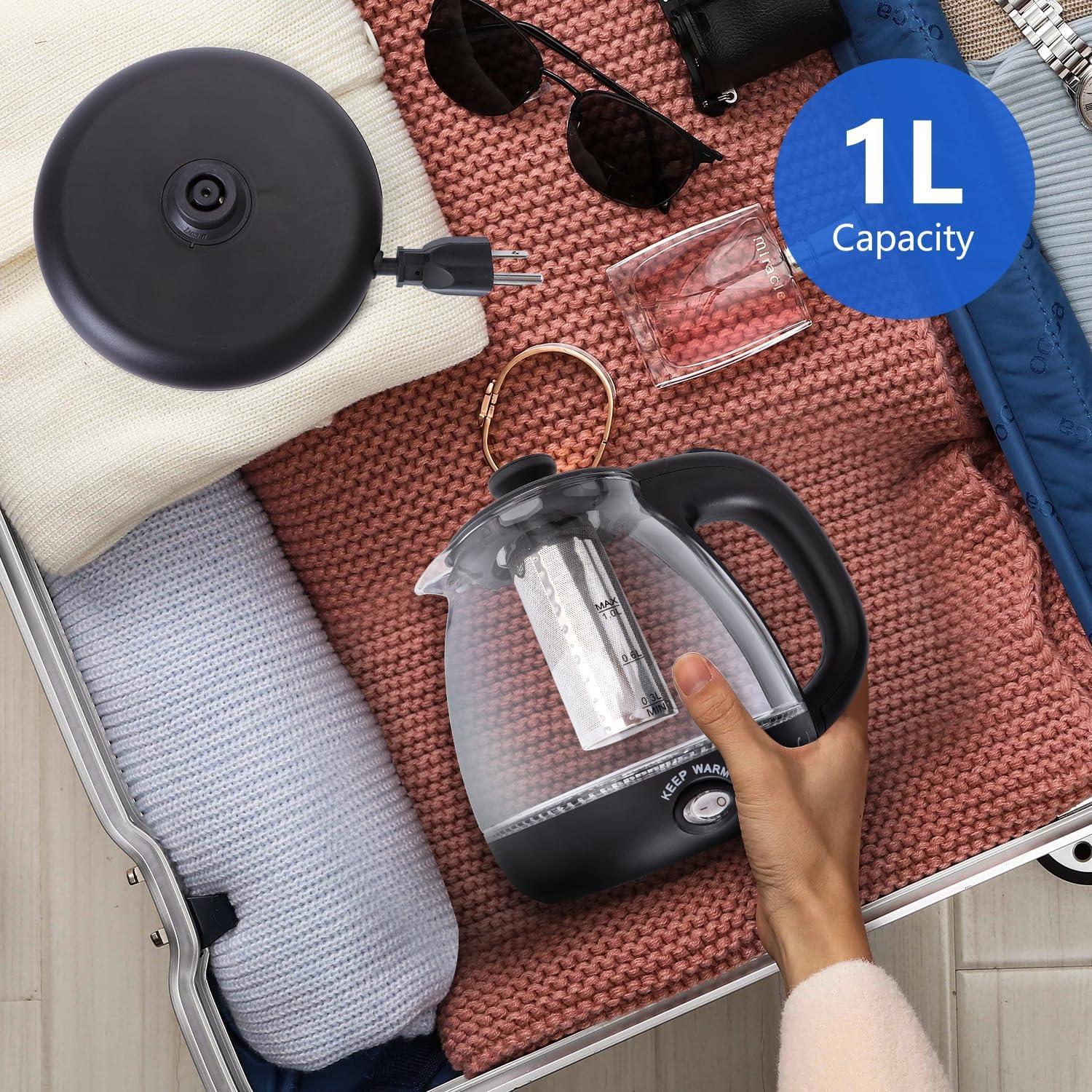 Hervidor Eléctrico Taylor Swoden 1L con Infusor de Té y Luz LED