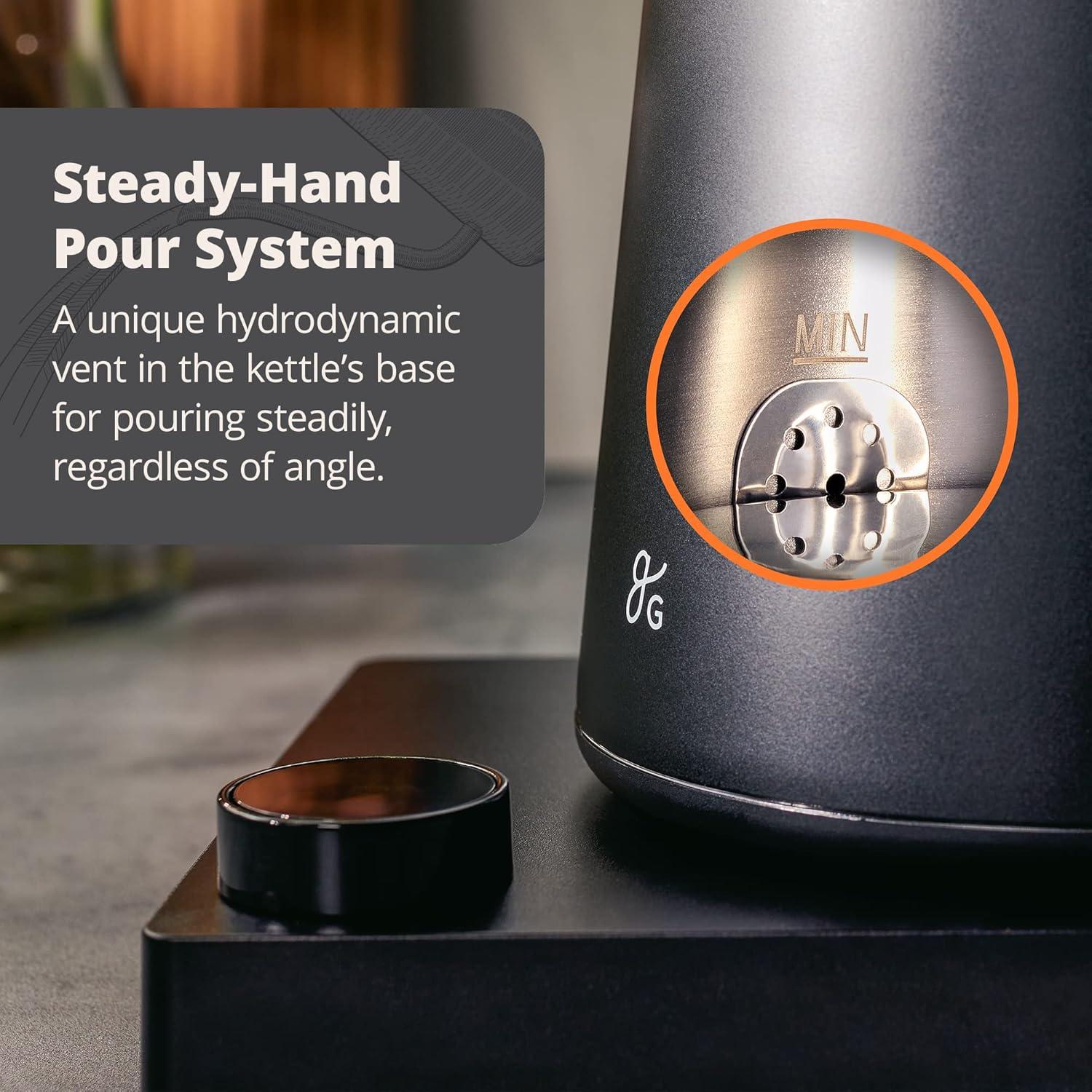 Hervidor eléctrico Greater Goods GK0449 1200W 1L acero inoxidable