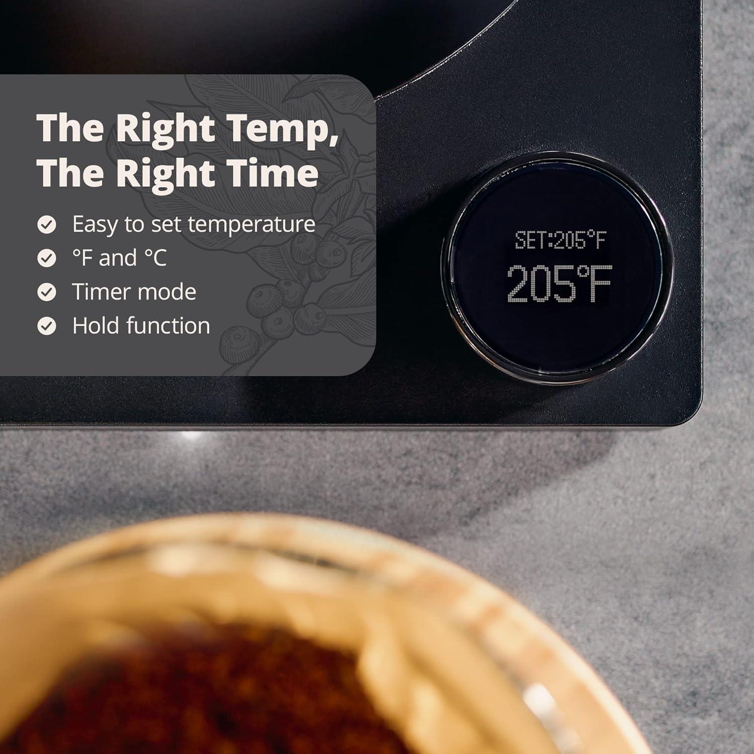 Hervidor eléctrico Greater Goods GK0449 1200W 1L acero inoxidable