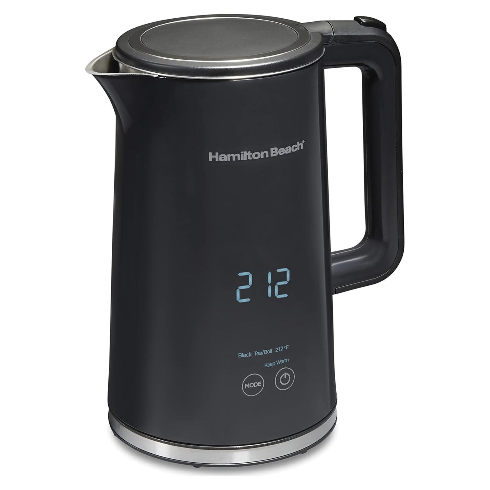 Hervidor Eléctrico Digital Hamilton Beach 1.7L 1500W Acero Inoxidable