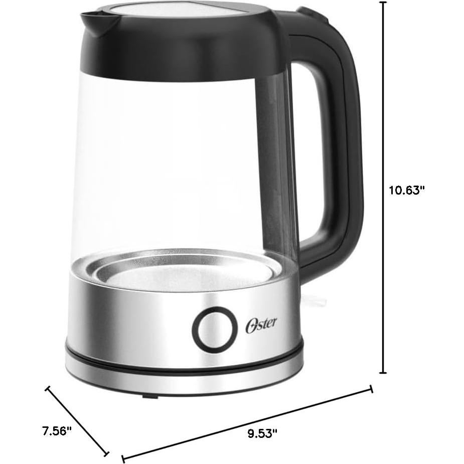 Hervidor de vidrio Oster 1.7L BVSTKT7098-000 con LED