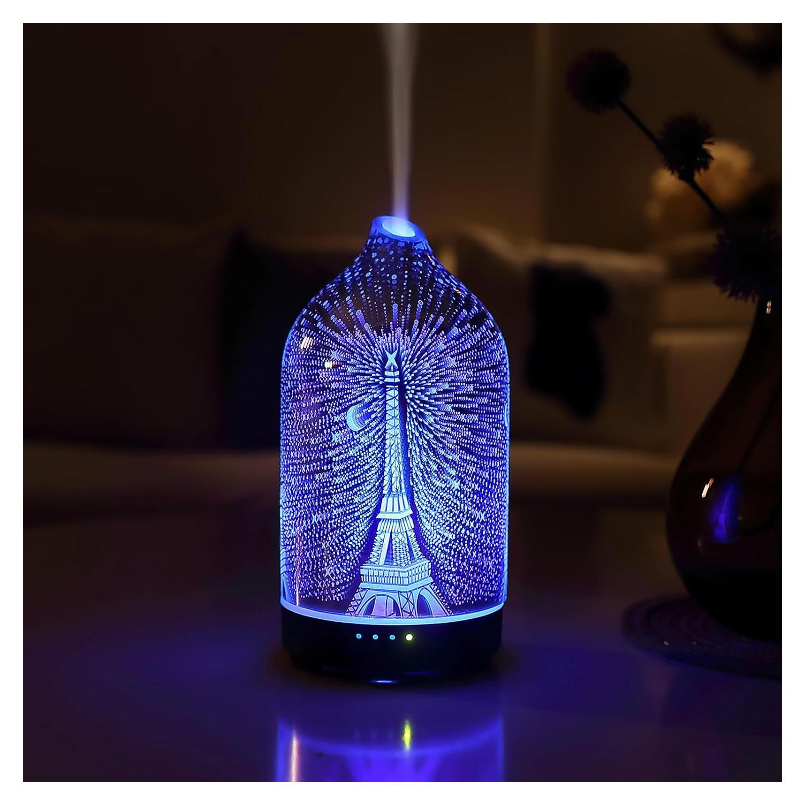 Difusor de Aromaterapia INRORANS Torre Eiffel 160ml Ultrasonido