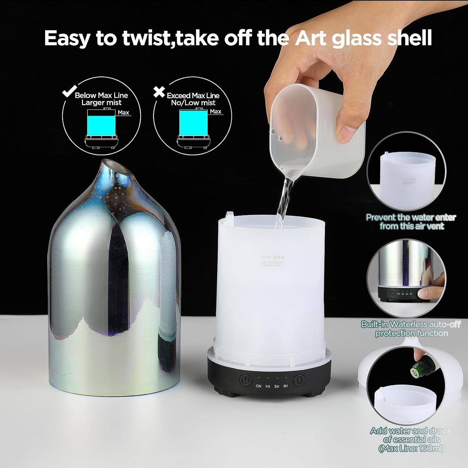 Difusor de Aromaterapia INRORANS Torre Eiffel 160ml Ultrasonido